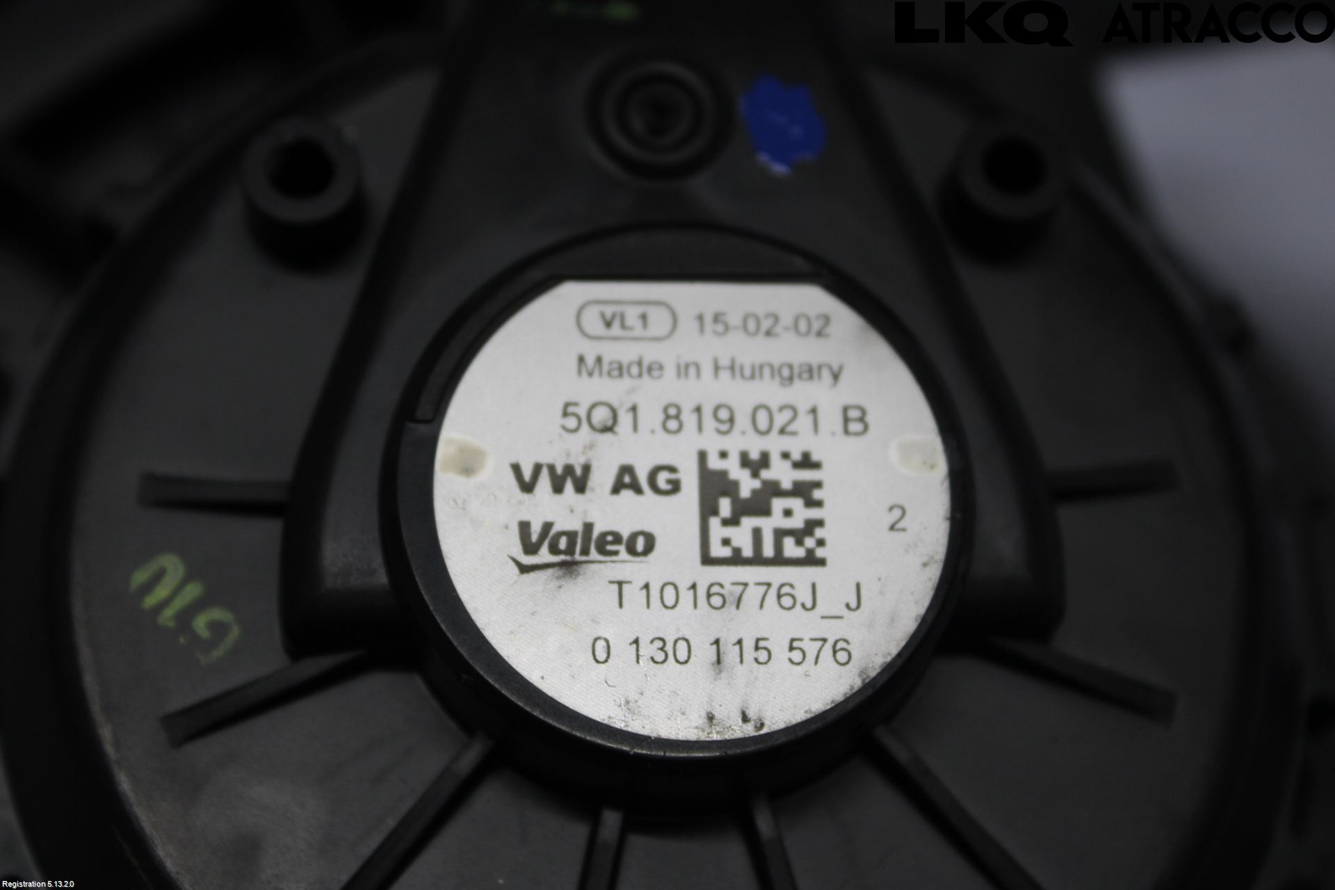 Volkswagen VW GOLF / E-GOLF VII 13-20 Varmeapparat Viftemotor