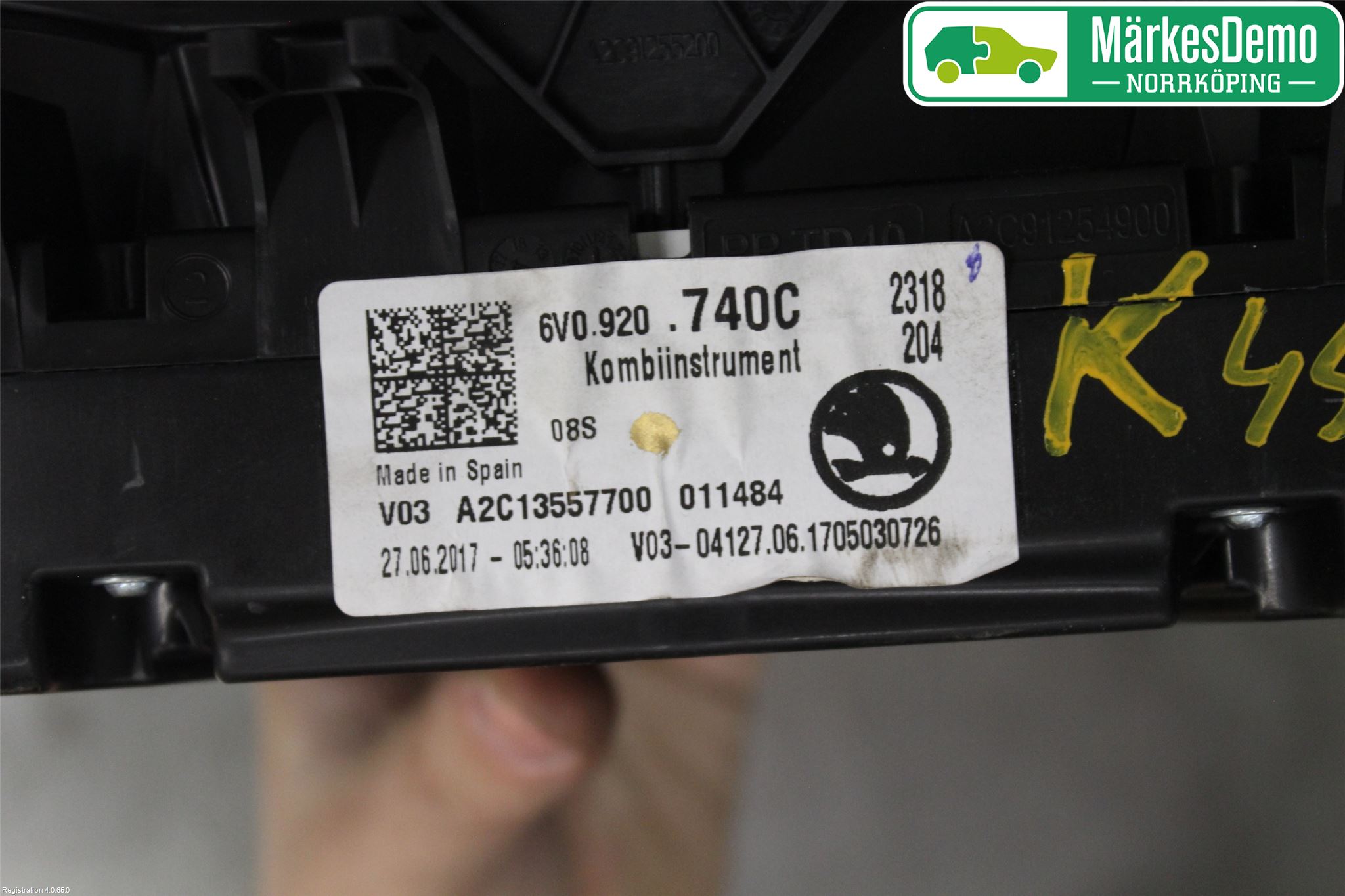 Skoda FABIA 15-21 Instr Kombinert