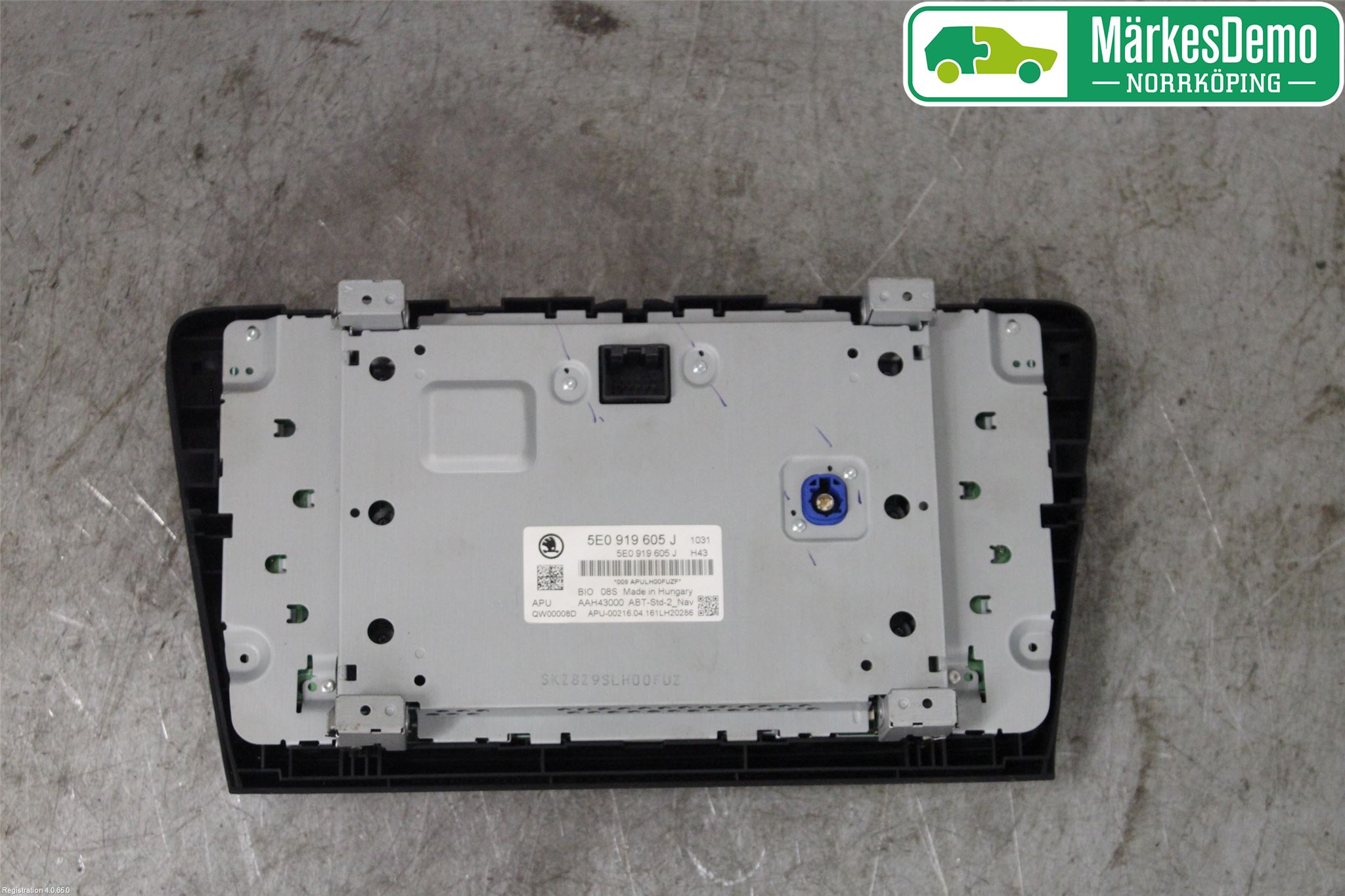 Skoda OCTAVIA (5E) 13-20 Multifunktionsdisplay