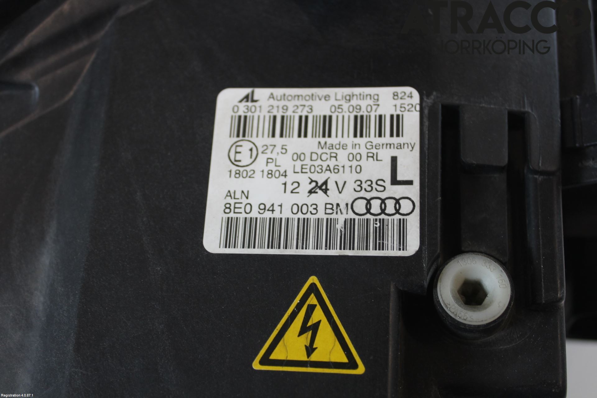 Audi A4/S4 05-07 Frontlykt Venstre