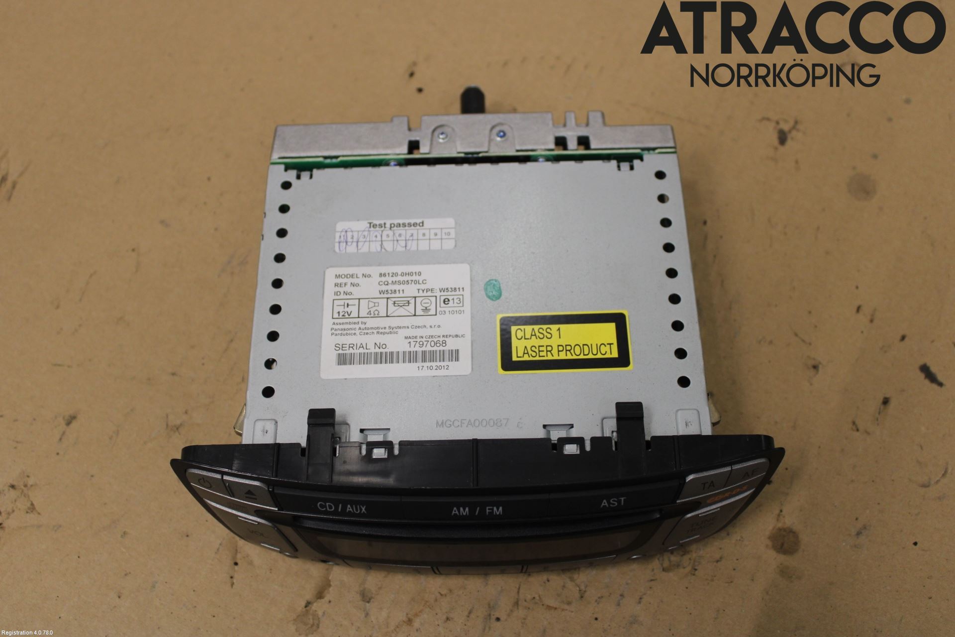 Peugeot 107 Stereo Radio Med Cd