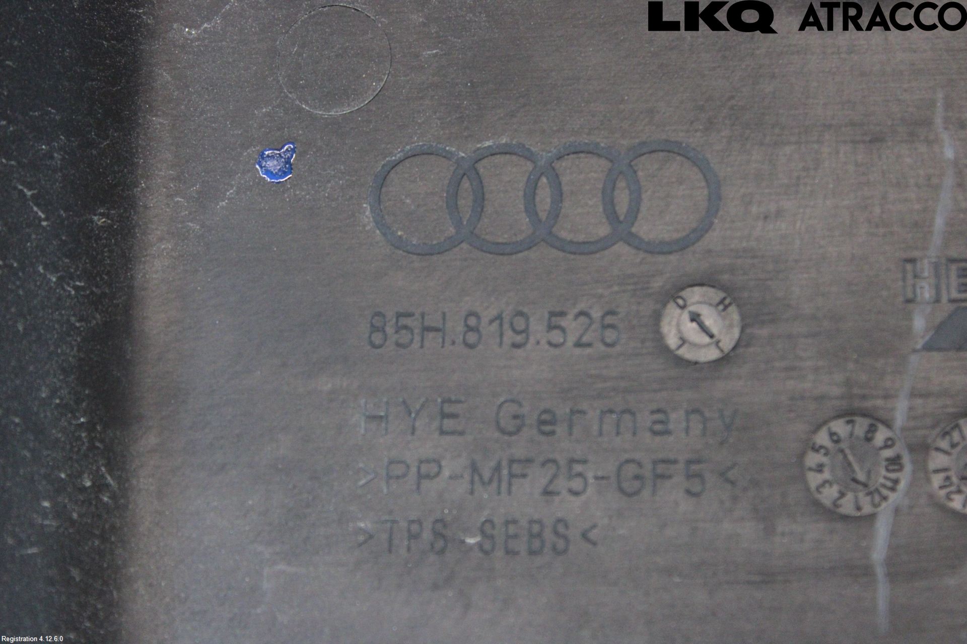 Audi Q6 E-TRON CN 24- Visker Deksel-Grill-Under Frr