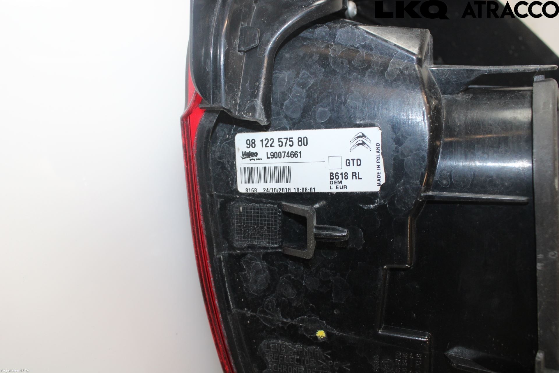Citroen COTROEN C3 17-24 Baklykt Venstre