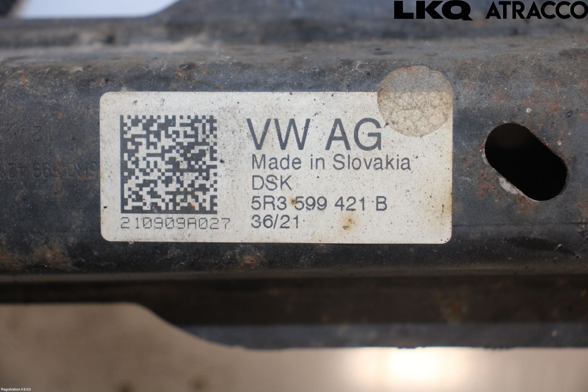 Volkswagen VW CADDY 21- Gearkasse Bjelke - Travers