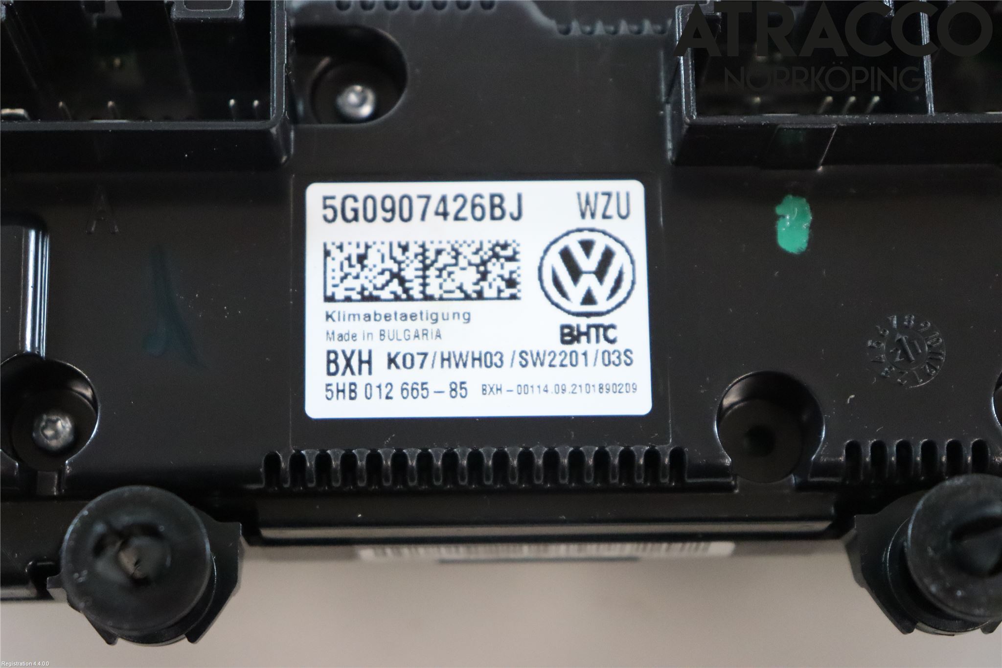 Volkswagen VW T-ROC 18- Varmeapparat Panel(Regulering)