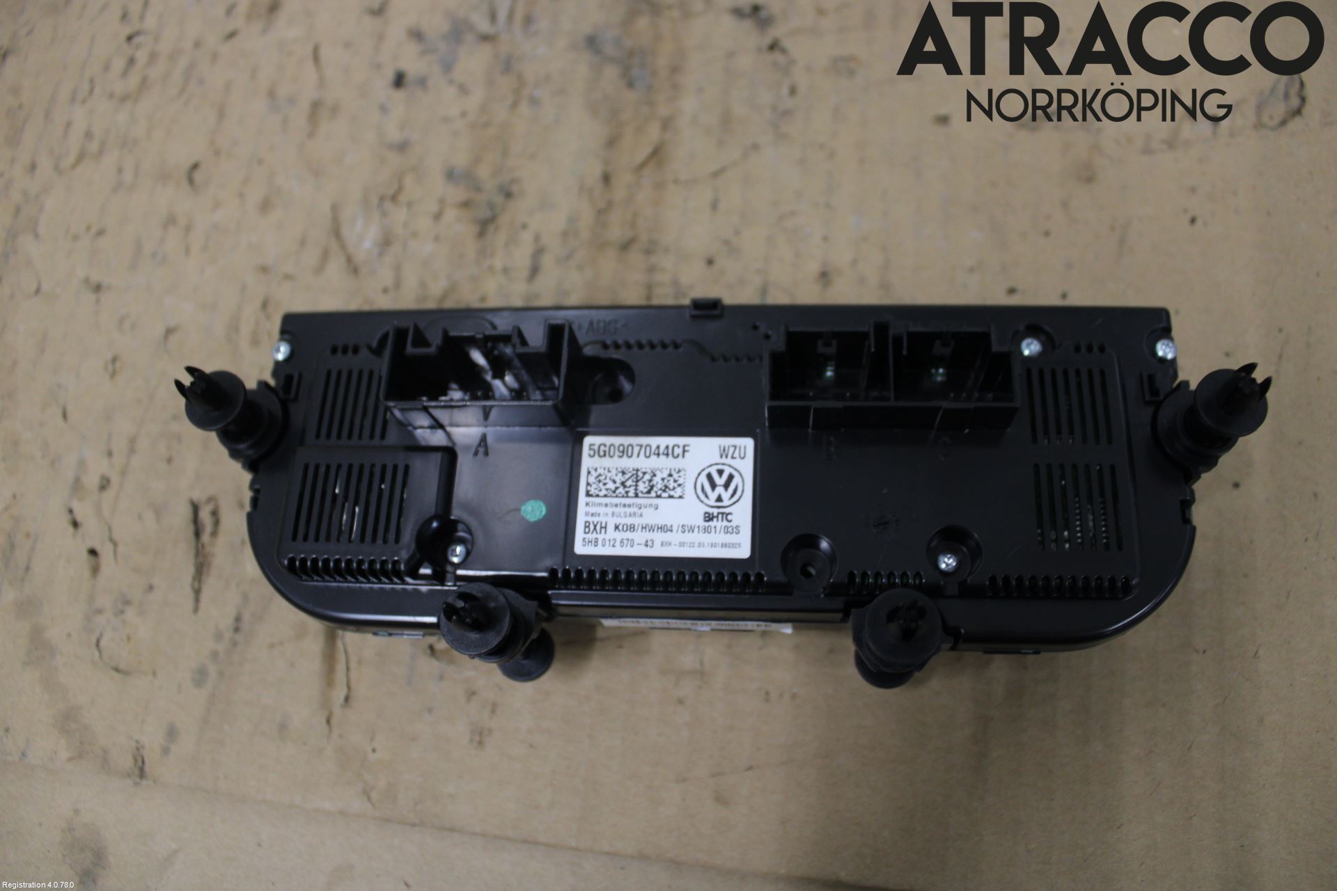 Volkswagen VW GOLF / E-GOLF VII 13-20 Varmeapparat Panel(Regulering)