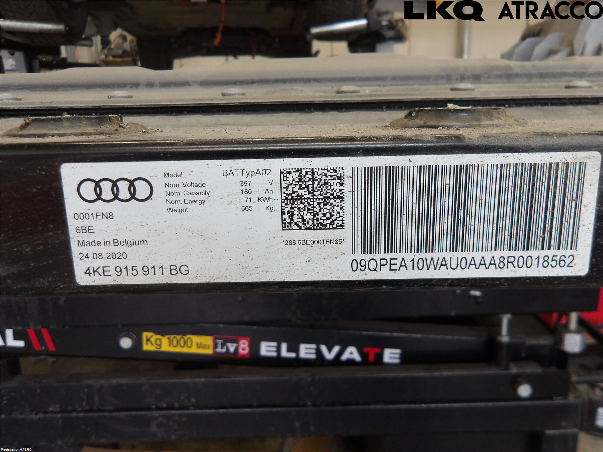 Audi E-TRON, S GE 19- Hybrid Batteri