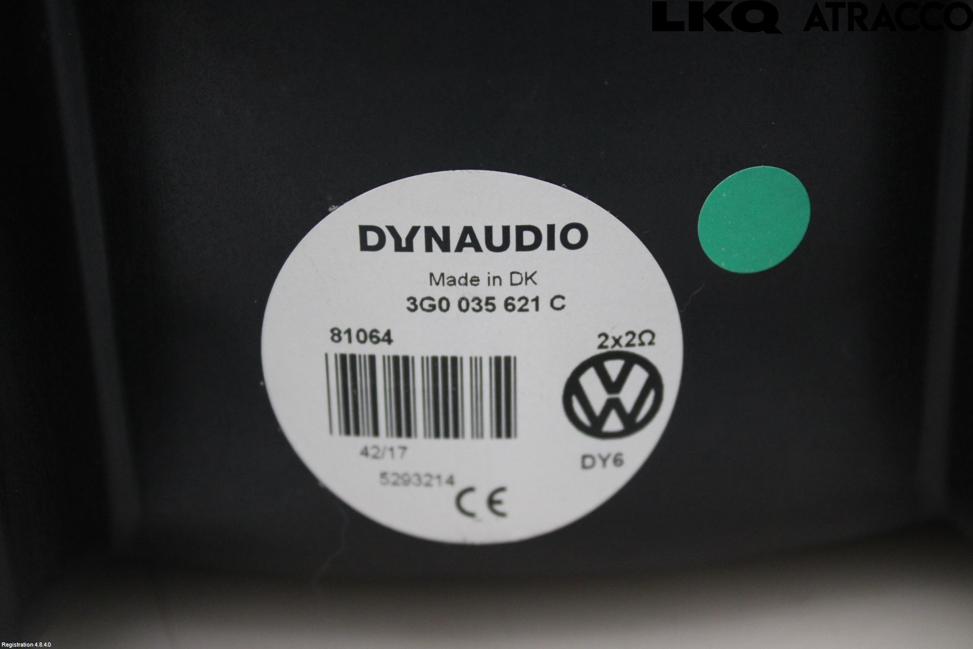 Volkswagen VW PASSAT 15-19 Innr Høyttaler