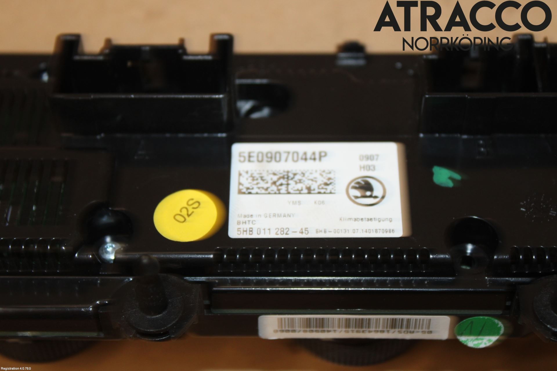 Skoda OCTAVIA (5E) 13-20 Varme Ac Betjening-Display
