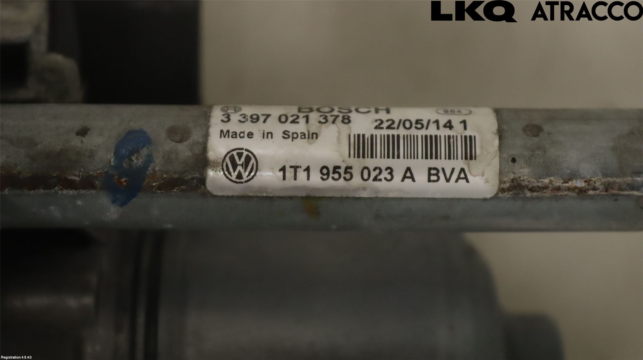 Volkswagen VW TOURAN 10-15 Viskeroverføring Frontrute