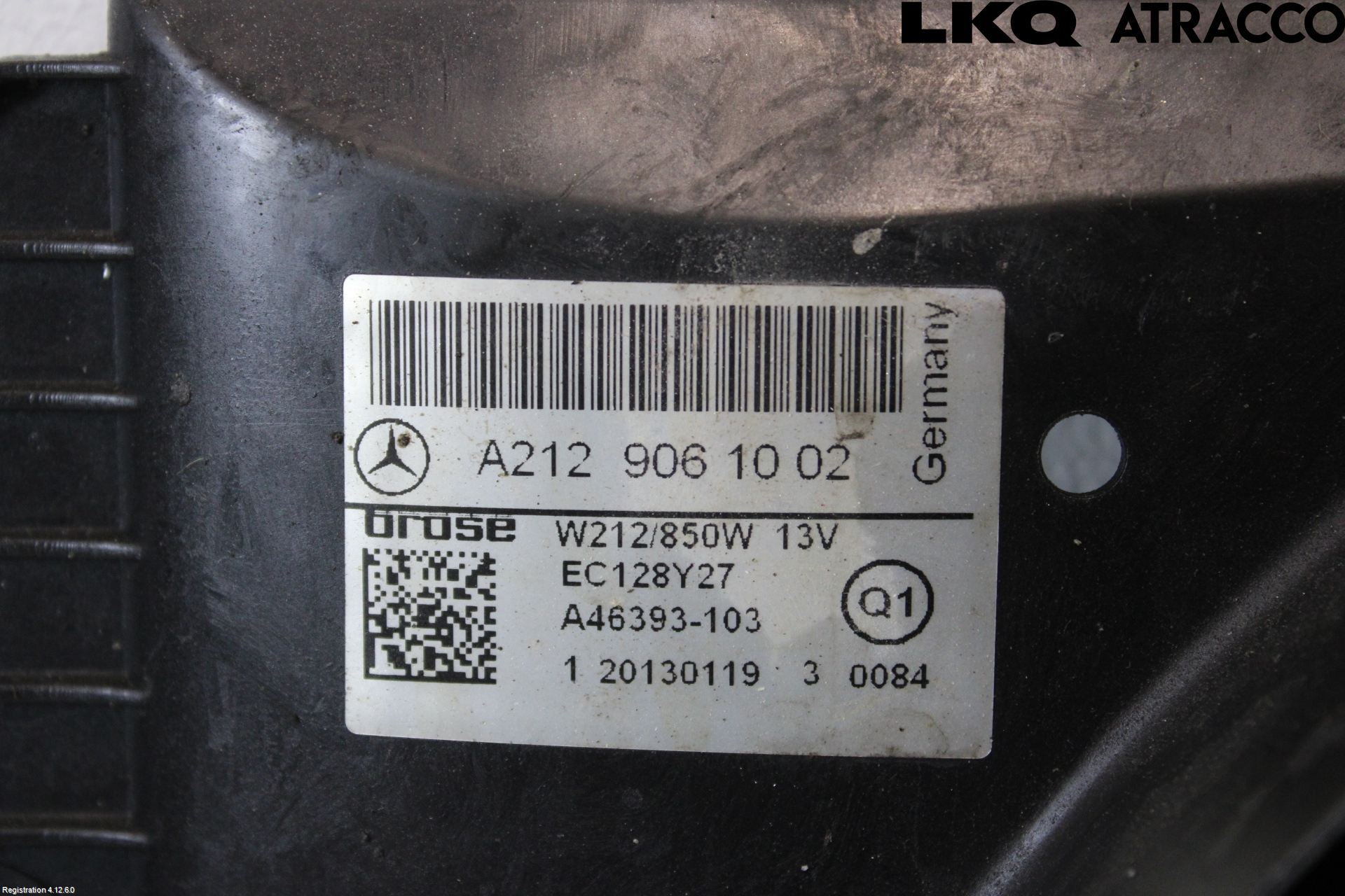 Mercedes-Benz MB E-KLASS (W212) 09-16 Kjølevifte Elektrisk