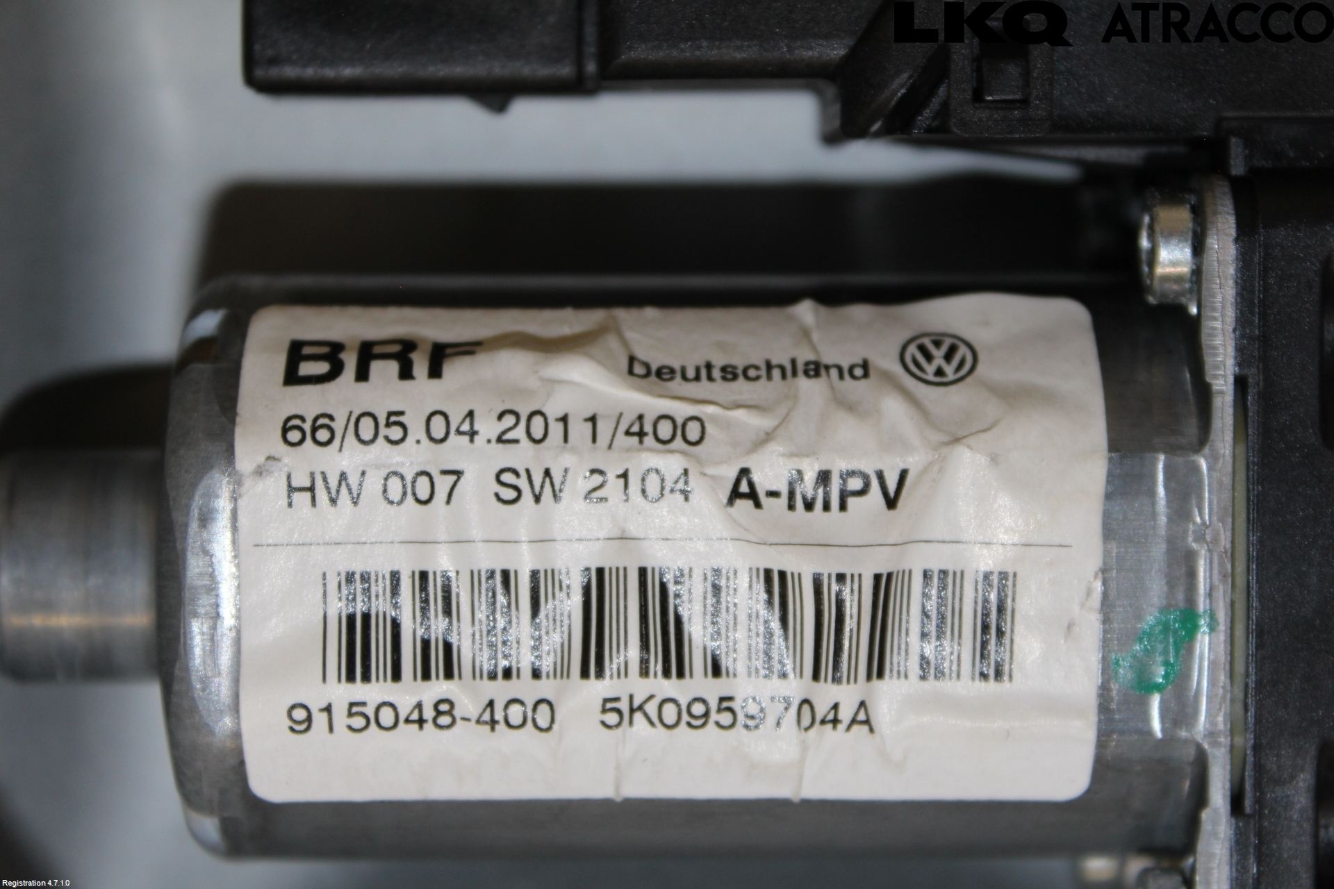 Volkswagen VW TOURAN 10-15 Vindusheis El Komp