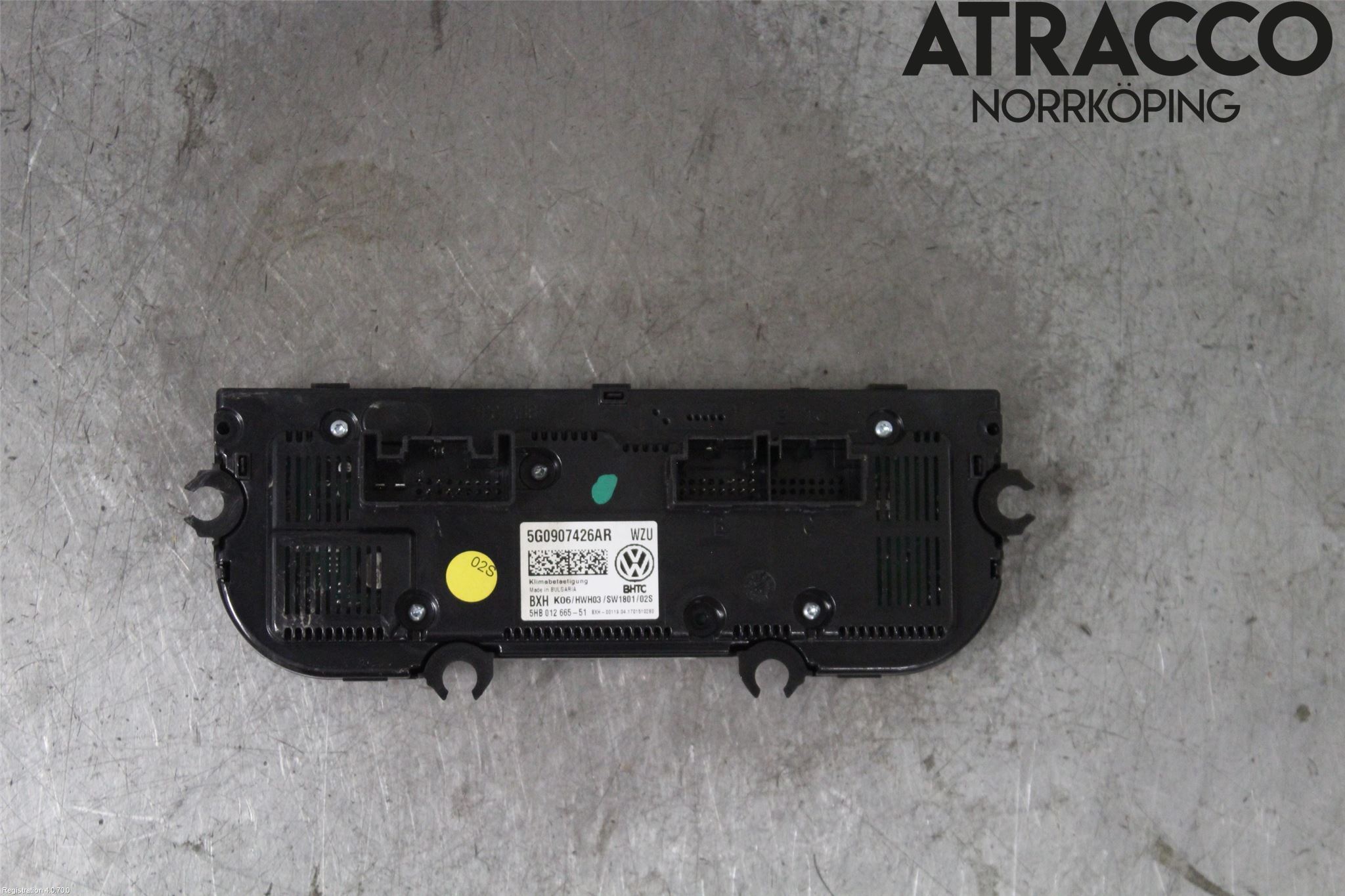 Volkswagen VW GOLF / E-GOLF VII 13-20 Varmeapparat Panel(Regulering)
