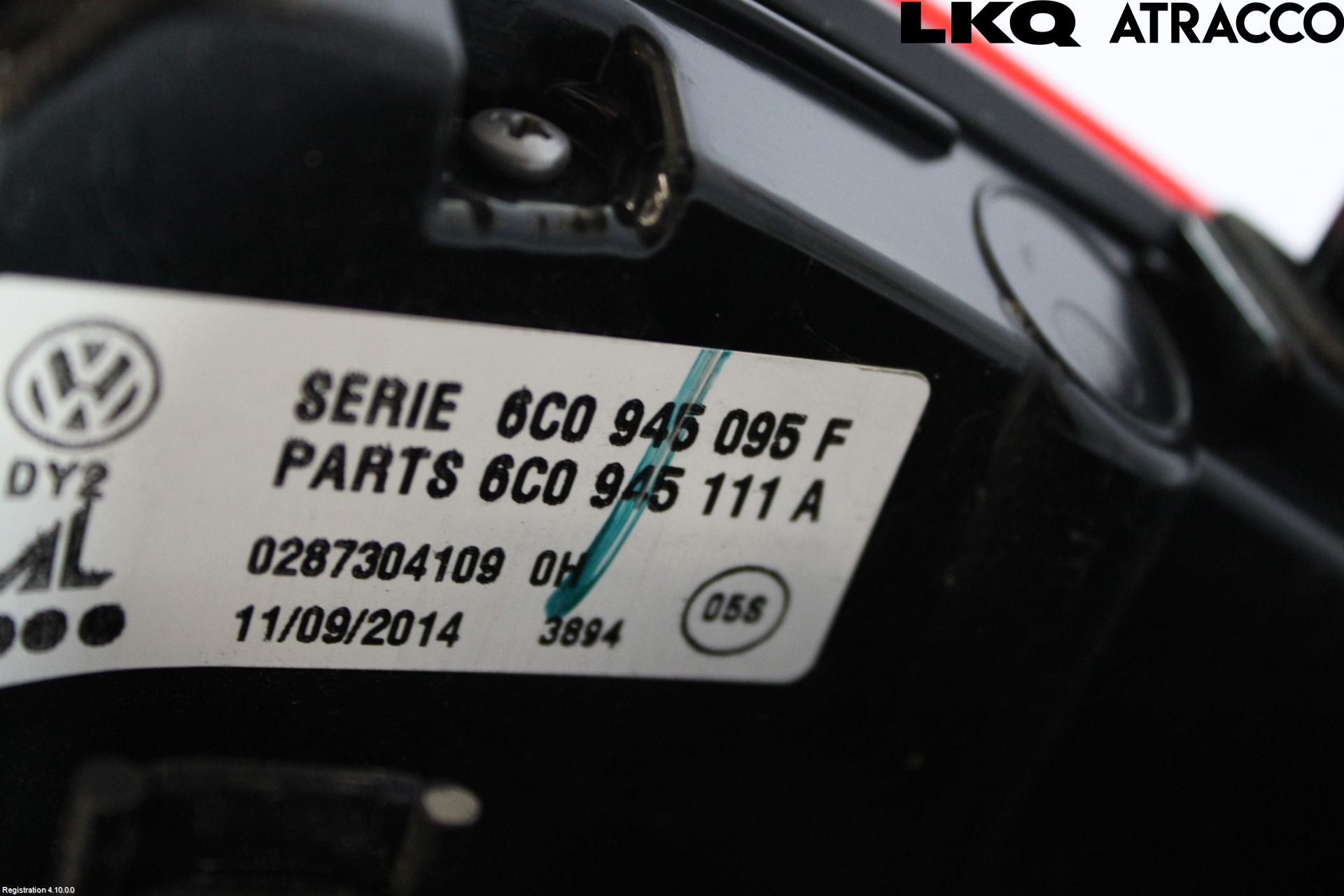 Volkswagen VW POLO 10-17 Baklykt Venstre