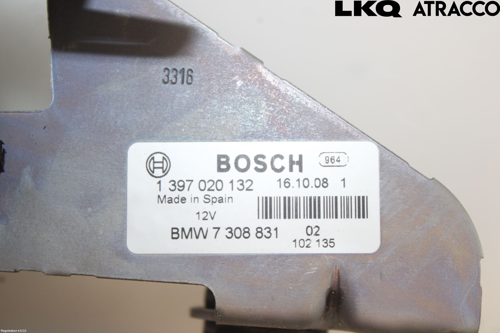 BMW 5 F10/F11/F18 09-17 Bakluke-Lokk Låsekasse