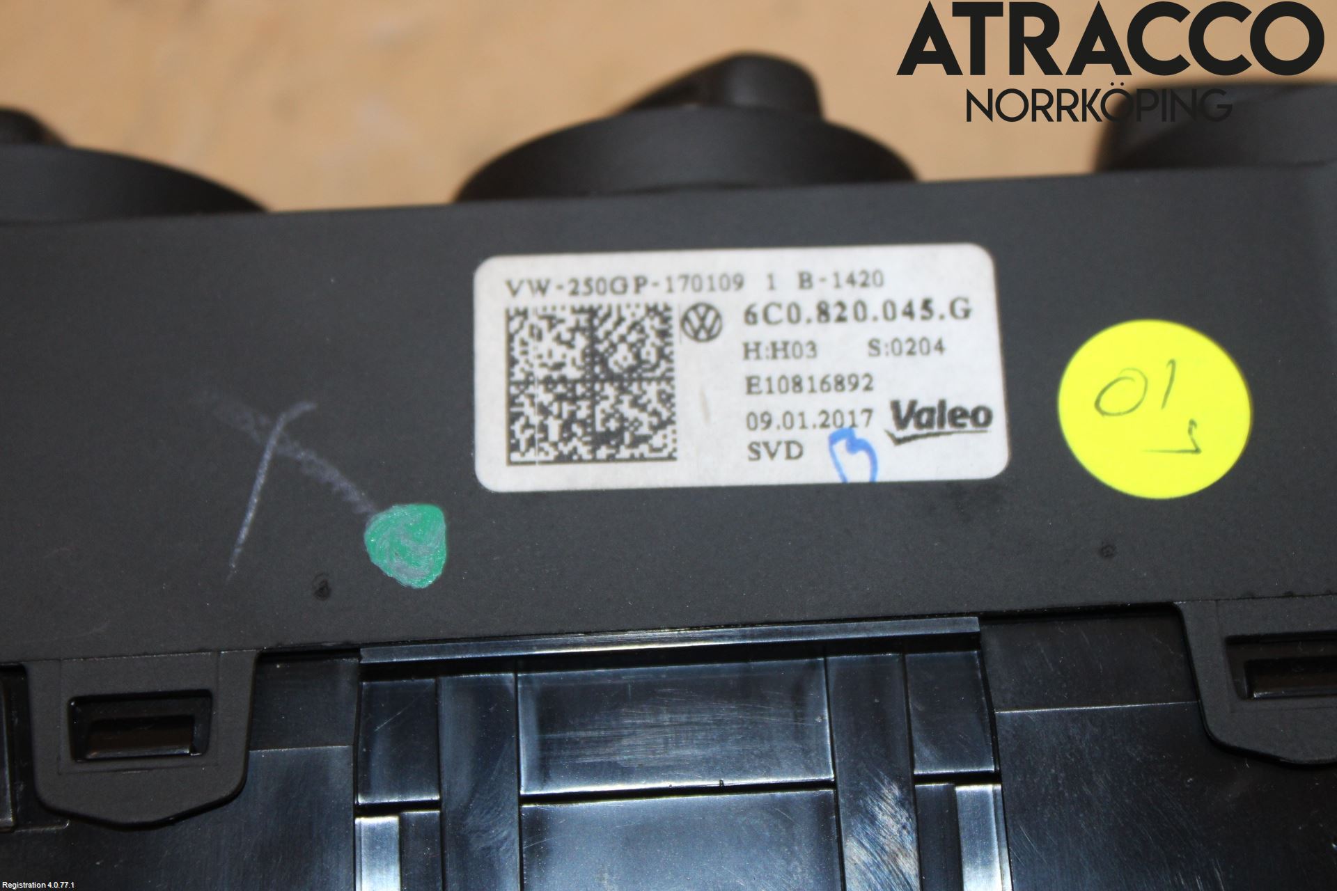 Volkswagen VW POLO 10-17 Varmeapparat Panel(Regulering)