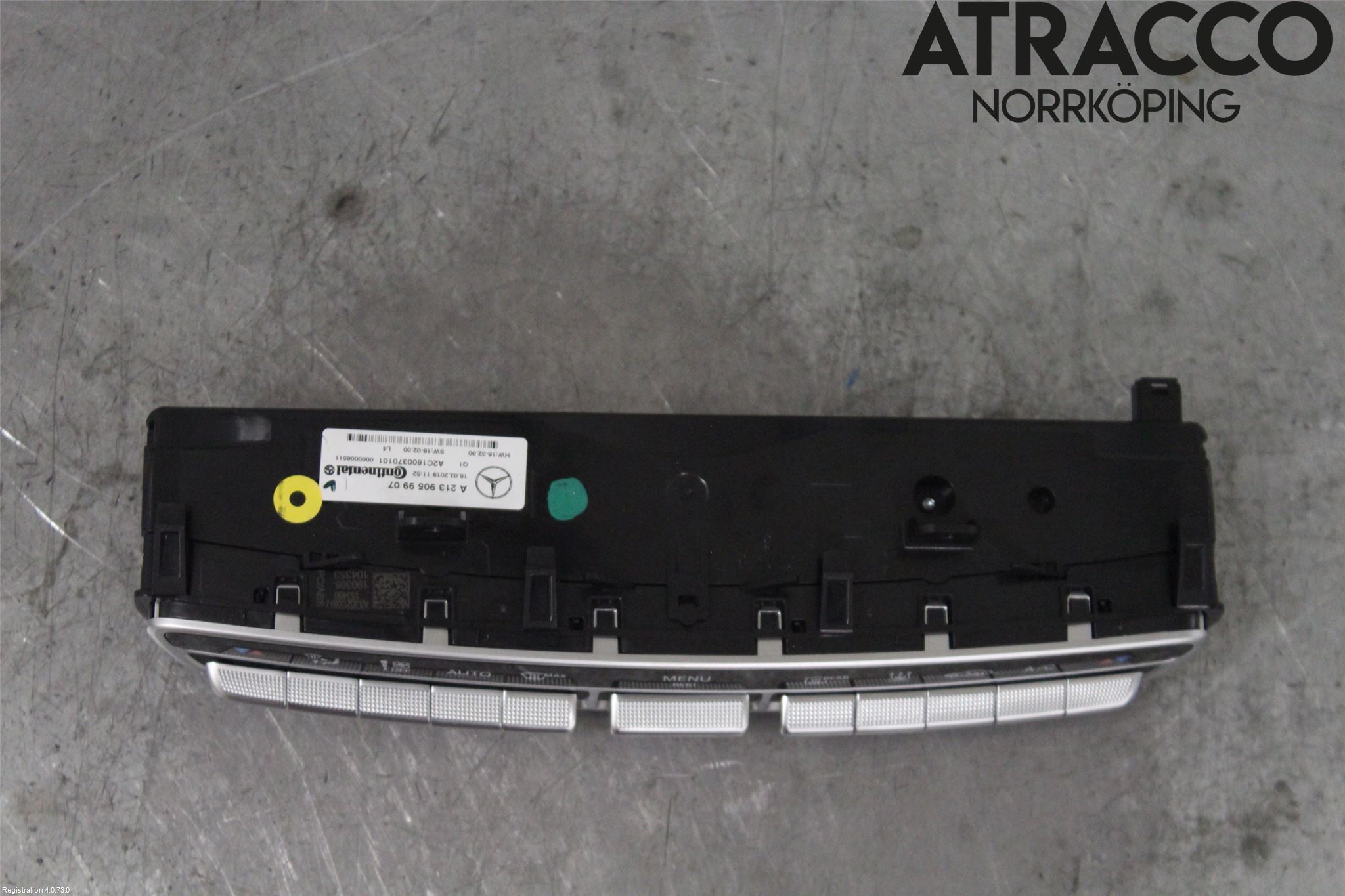 Mercedes-Benz MB E-KLASS (W213) 16-23 Varmeapparat Panel(Regulering)