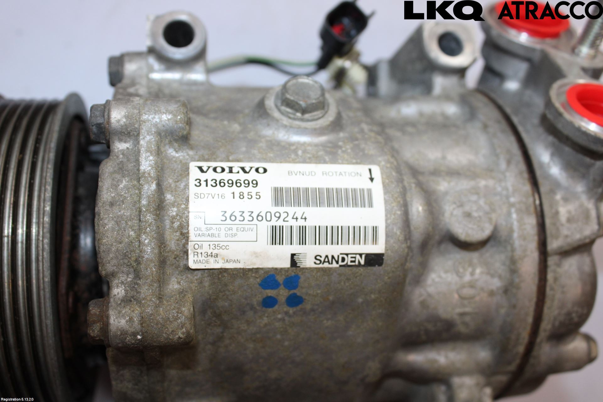 Volvo V60 14-18 Varme Ac Kompressor