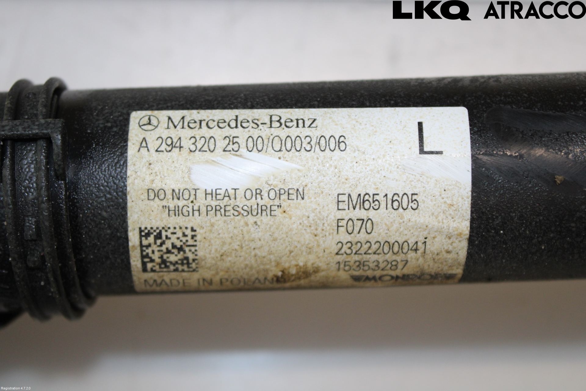 Mercedes-Benz MB EQE SUV (X294) 22- Fjærbein Foran Venstre