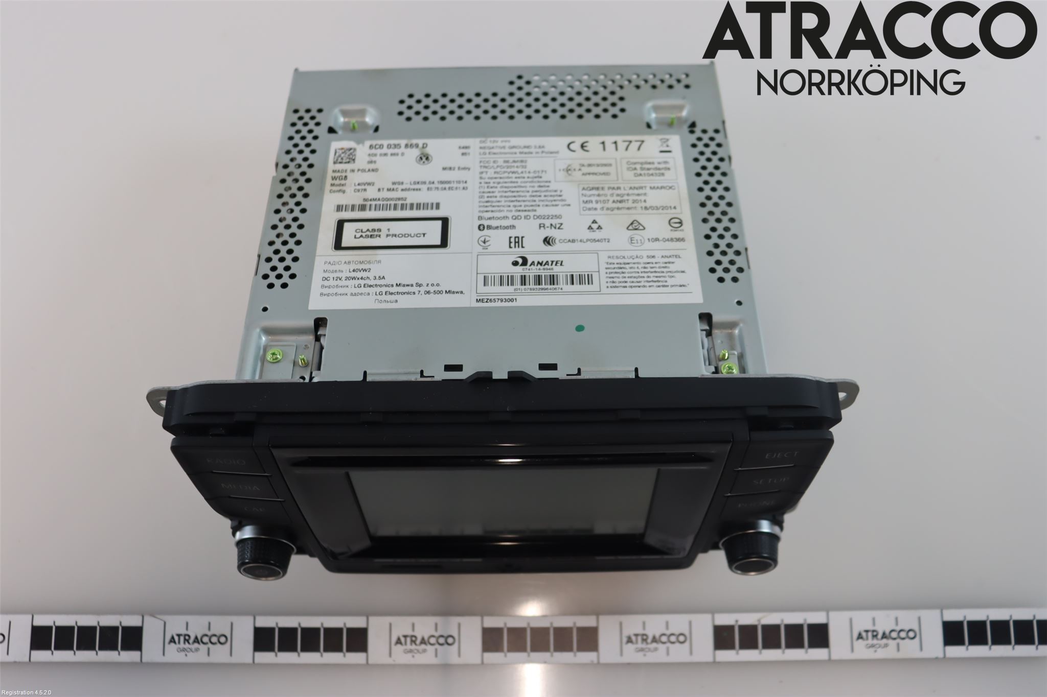 Volkswagen VW POLO 10-17 Stereo Radio Med Cd