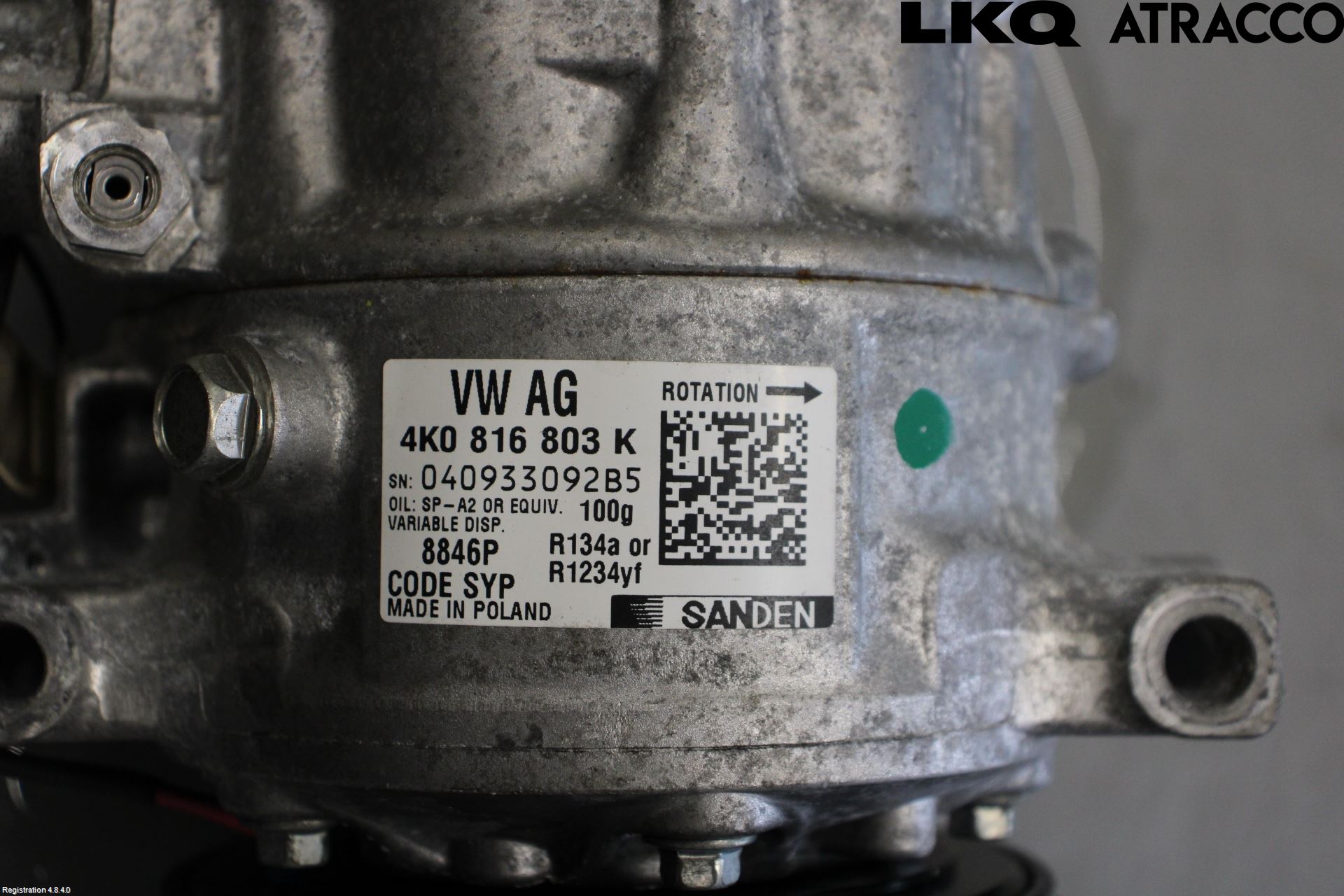 Audi A6 F2/C8 19- Varme Ac Kompressor