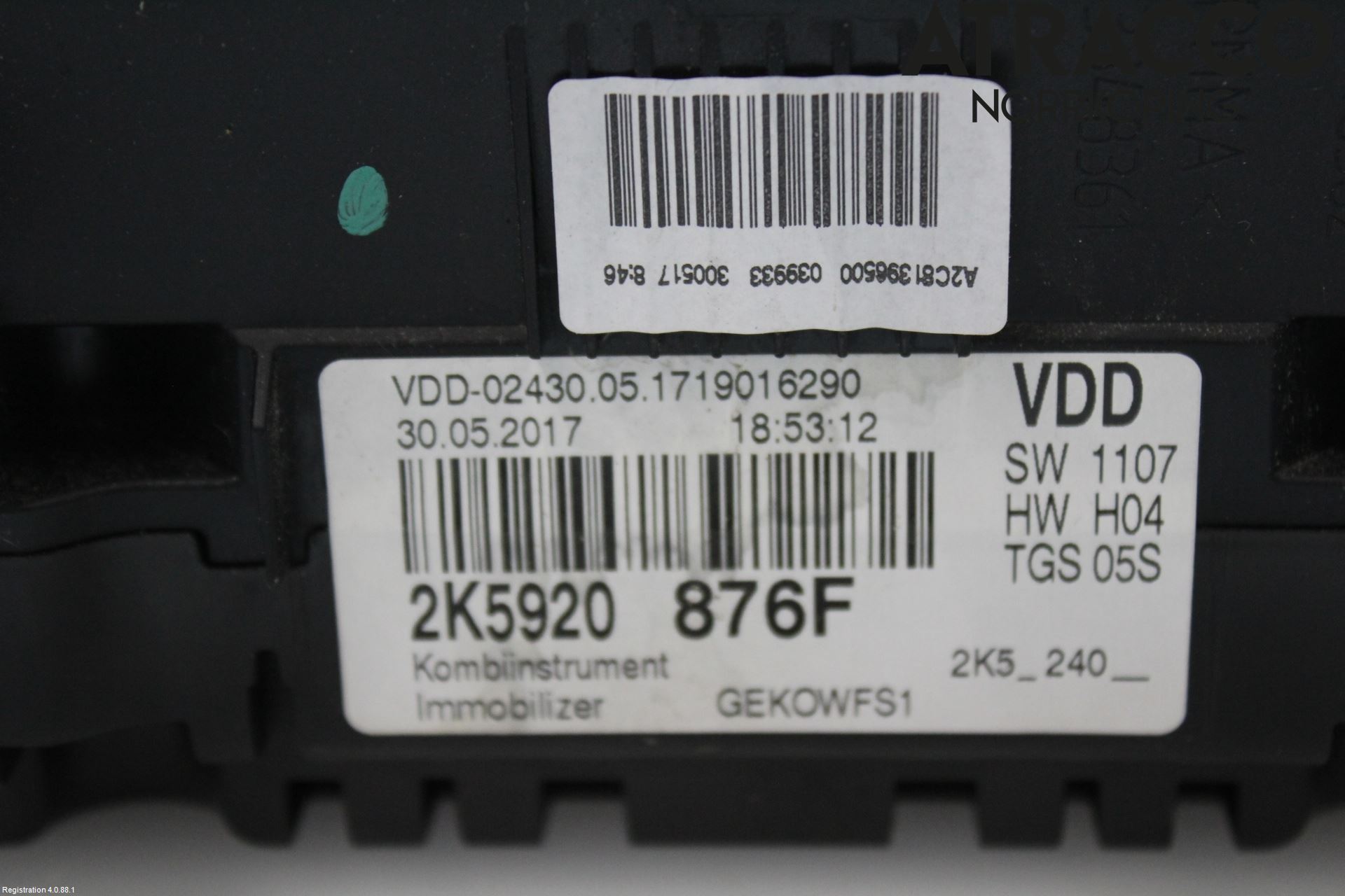 Volkswagen VW CADDY 16-20 Instr Kombinert
