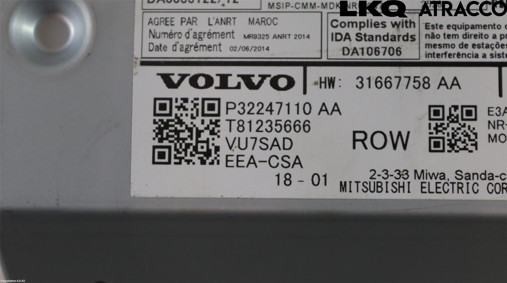 Volvo V90 17->> Stereo Radio Med Cd
