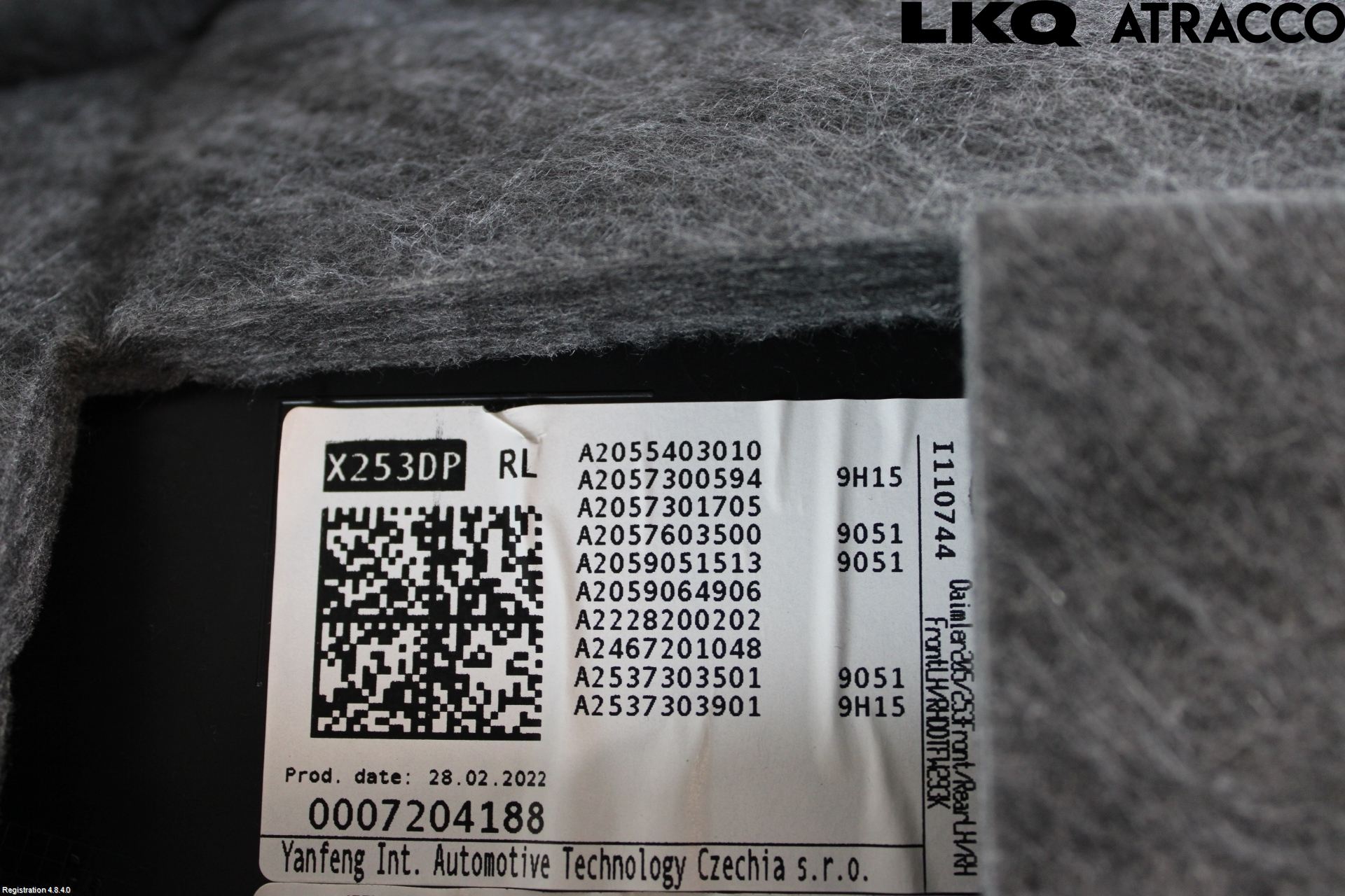 Mercedes-Benz MB GLC-KLASS (X253/C253) 15-22 Innr Dørtrekk Venstre