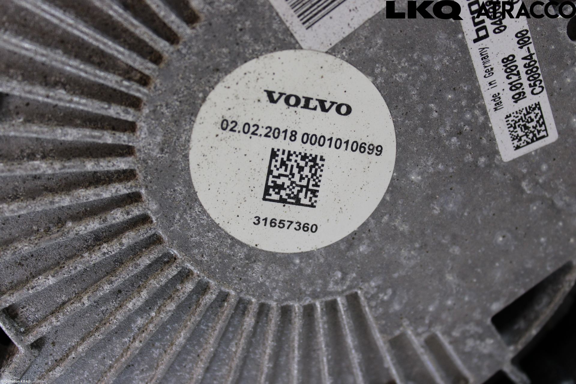 Volvo V90 17->> Kjølevifte Elektrisk