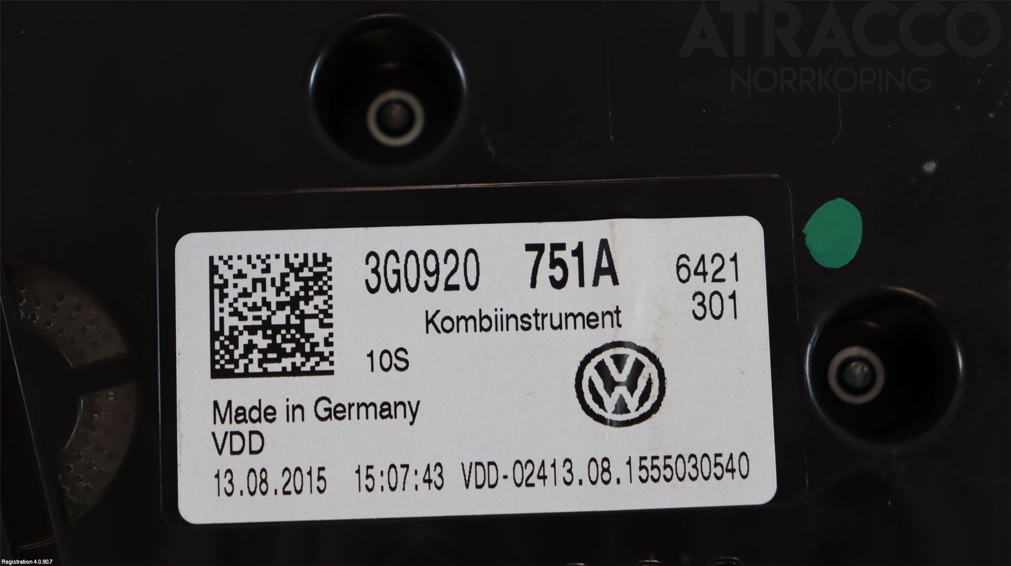 Volkswagen VW PASSAT 15-19 Instr Kombinert