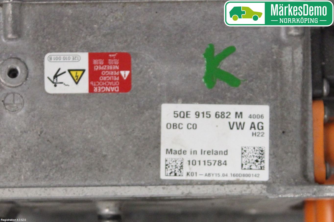 Volkswagen VW PASSAT 15-19 Batterilader Hybrid