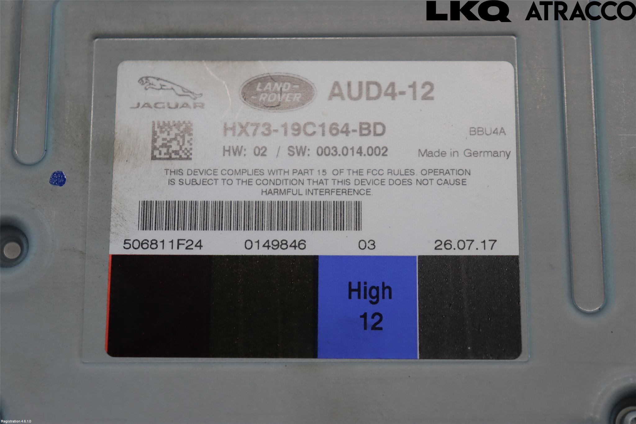 Jaguar XF (X260) 16-24 Stereo Forsterker