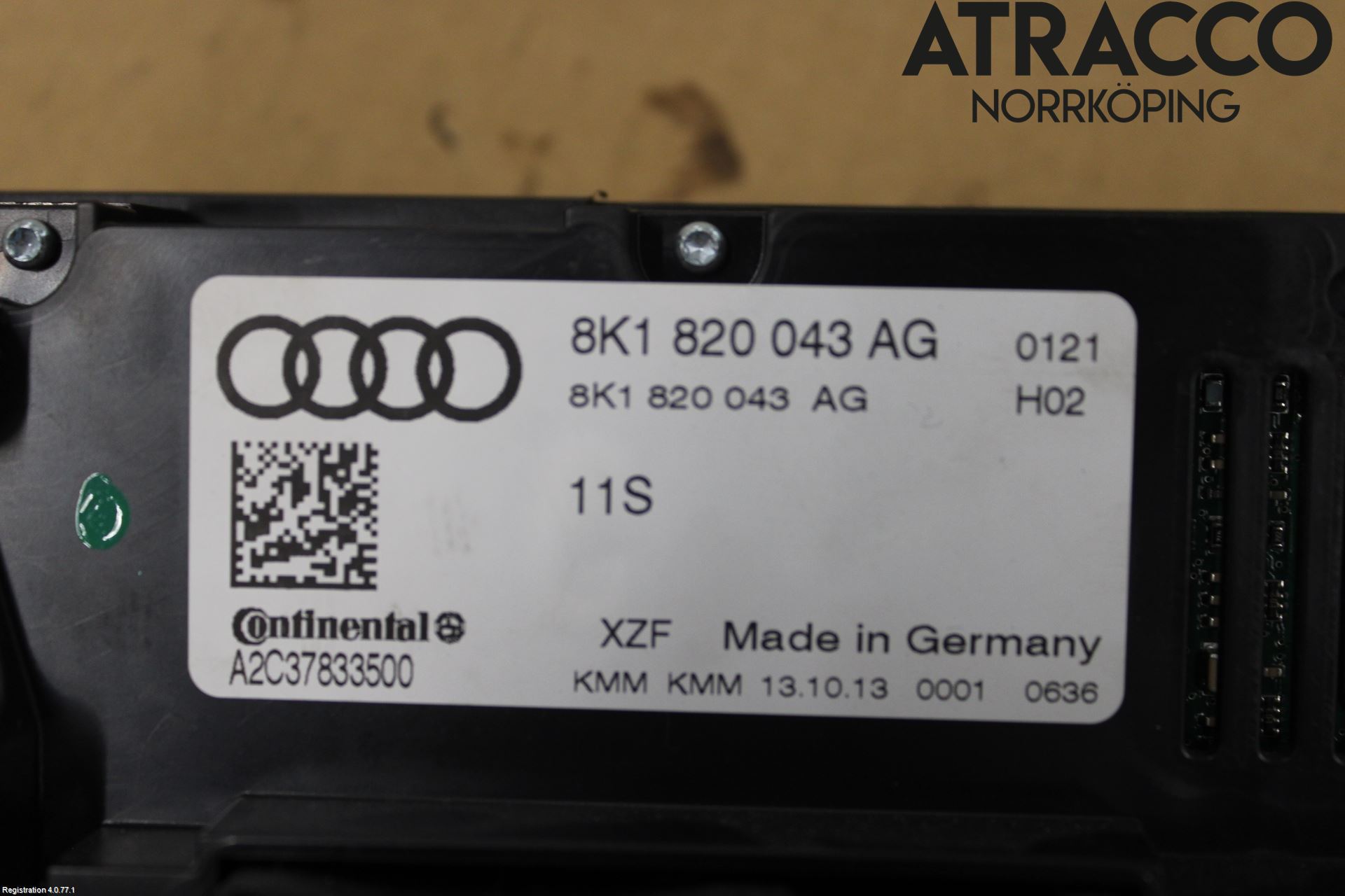 Audi A4 12-15 Varmeapparat Panel(Regulering)