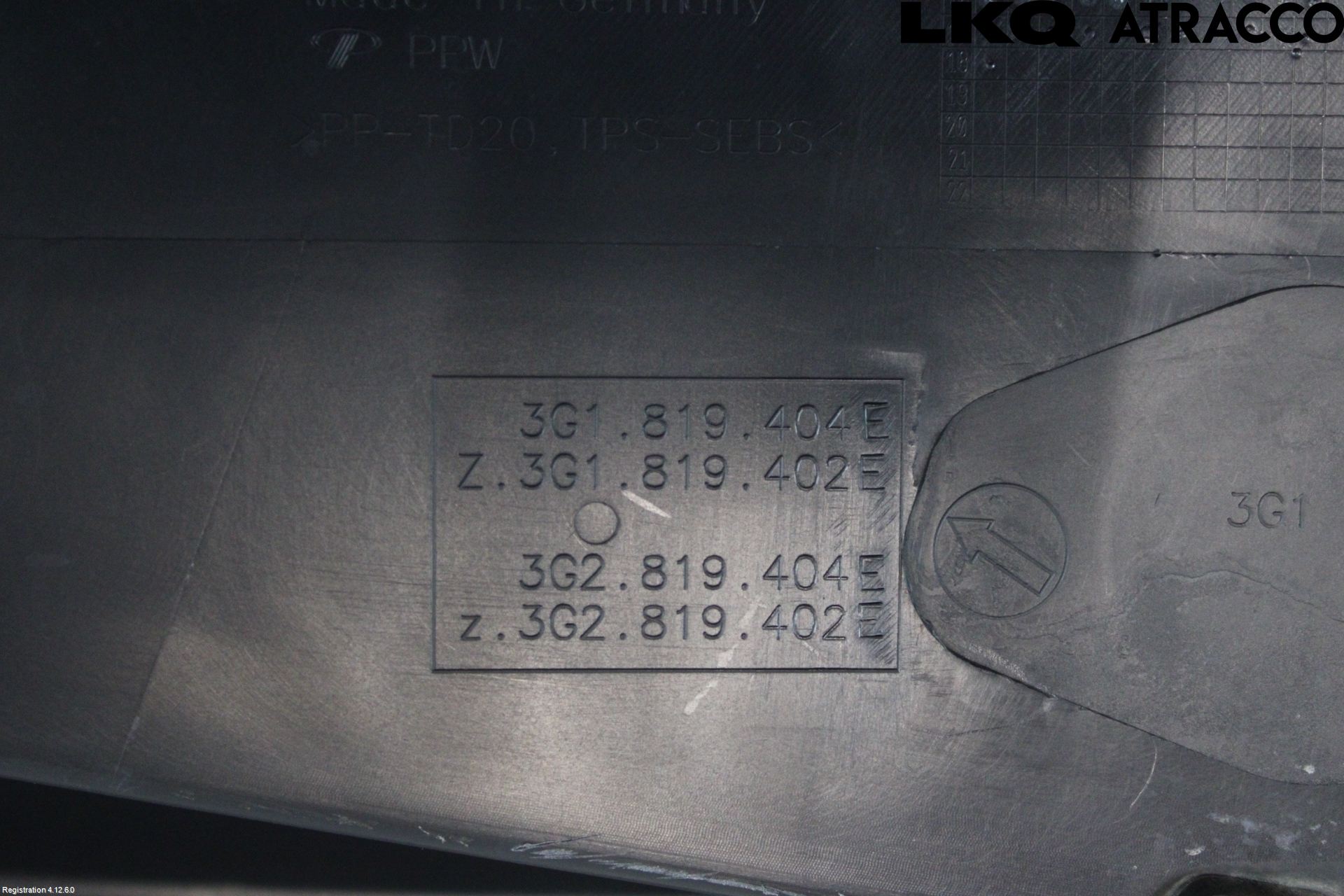 Volkswagen VW PASSAT 15-19 Visker Deksel-Grill-Under Frr