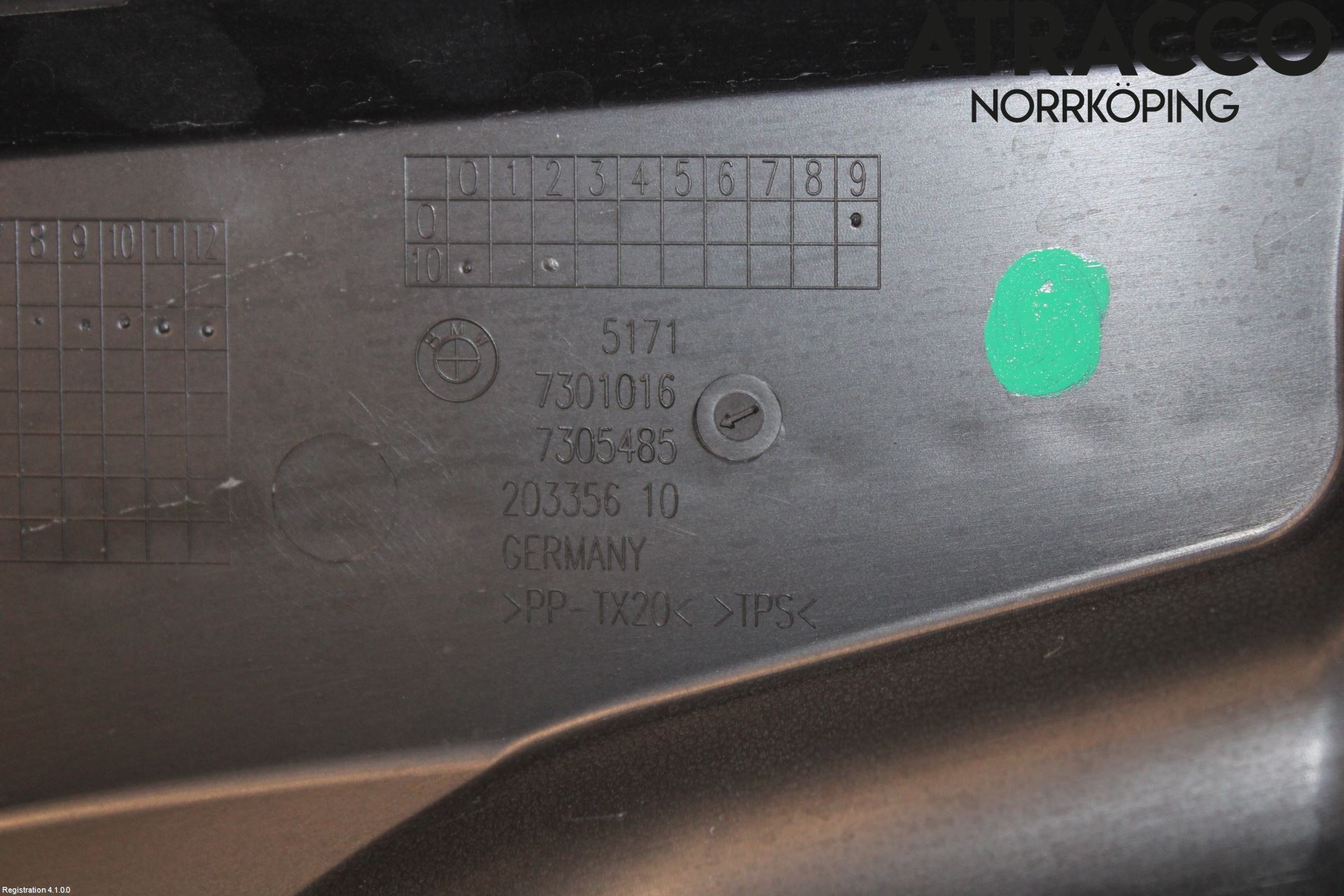 BMW 2 F45 Active Tourer 14-21 Visker Deksel-Grill-Under Frr