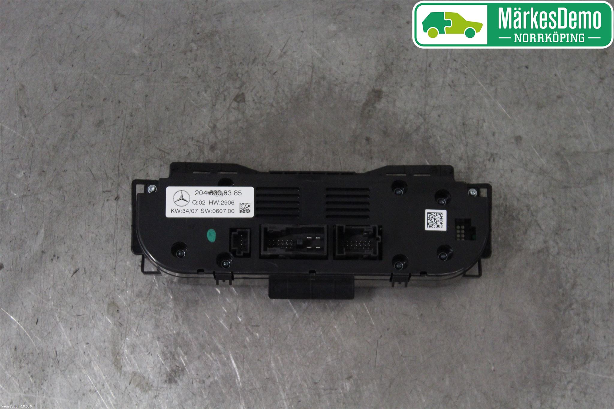 Mercedes-Benz MB C-KLASS (W204) 07-15 Varmeapparat Panel(Regulering)