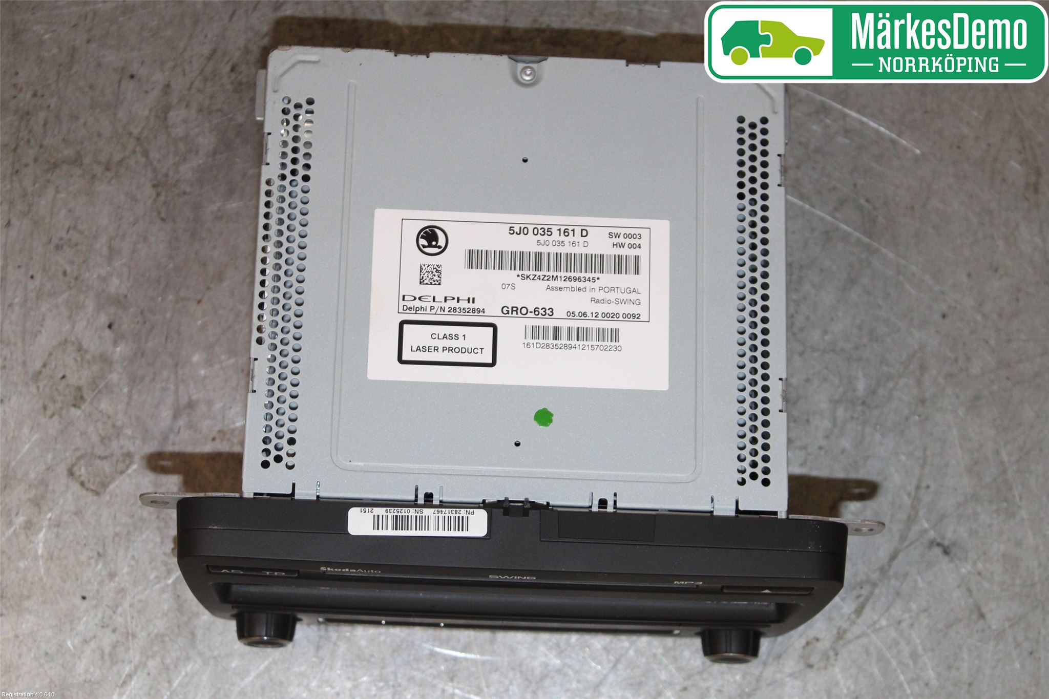 Skoda FABIA 07-14 Stereo Radio Med Cd