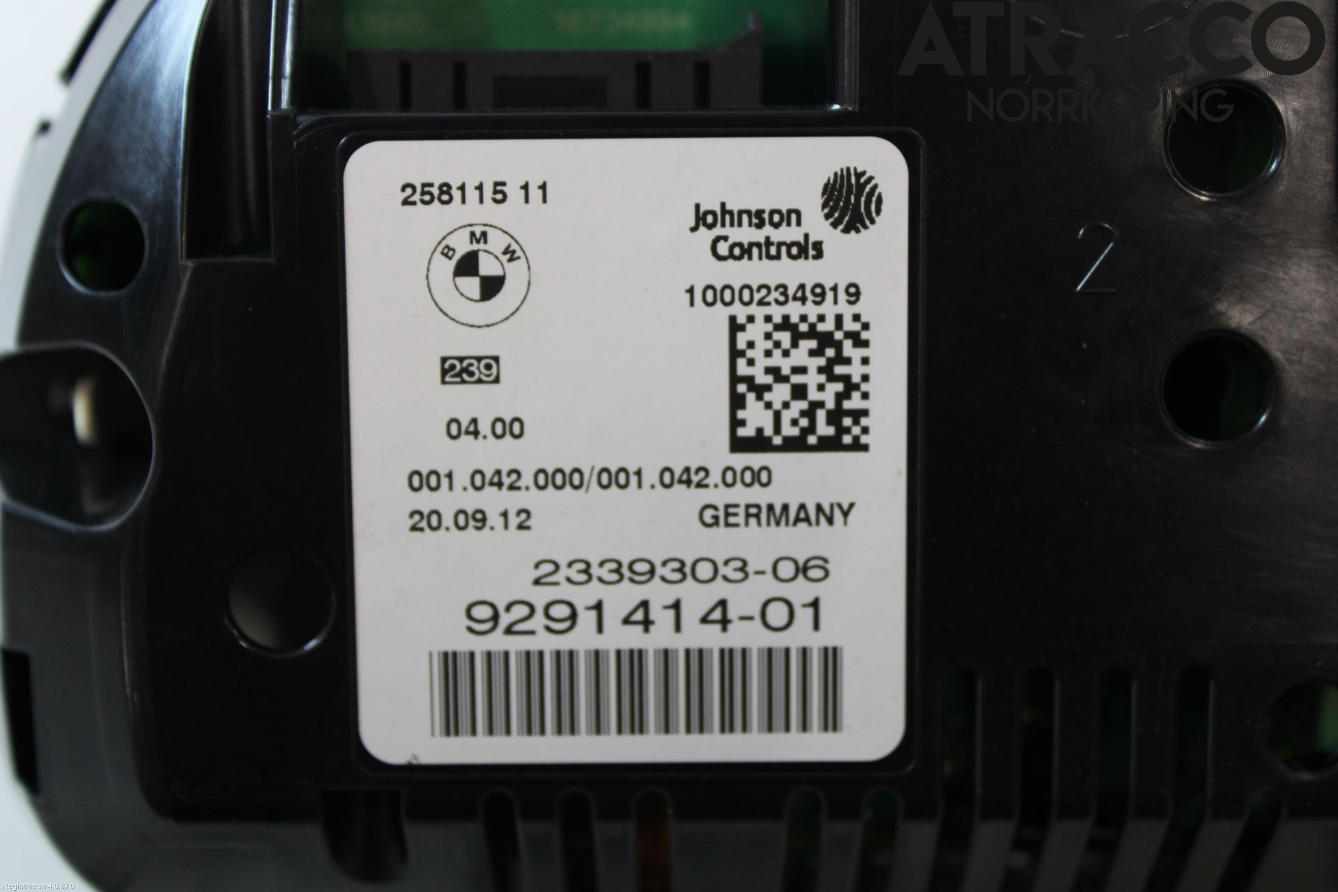 BMW 5 F10/F11/F18 09-17 Instr Kombinert