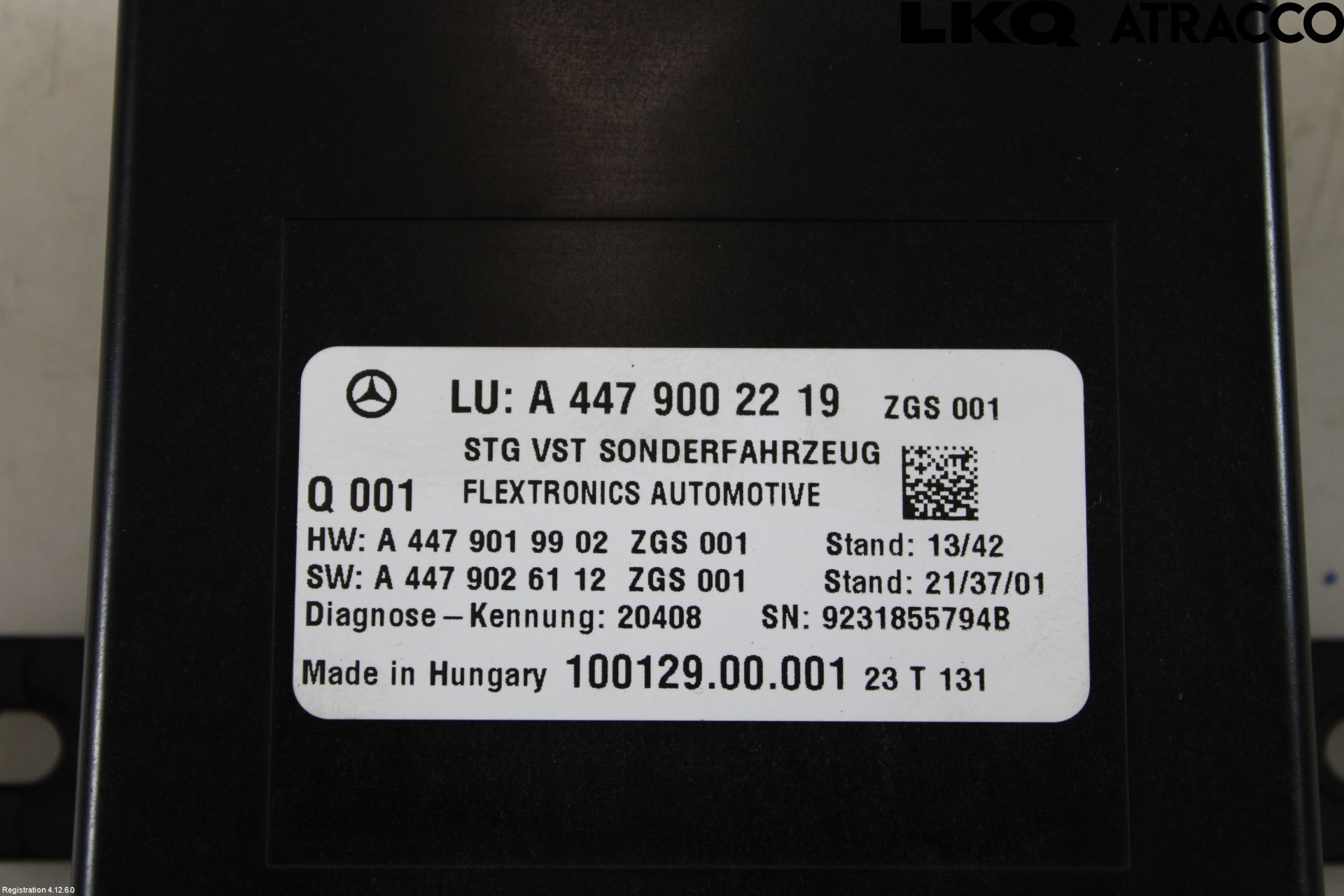 Mercedes-Benz MB VITO/V-KLASS (W640,W447,W448) 14- Styreenhet Øvrig