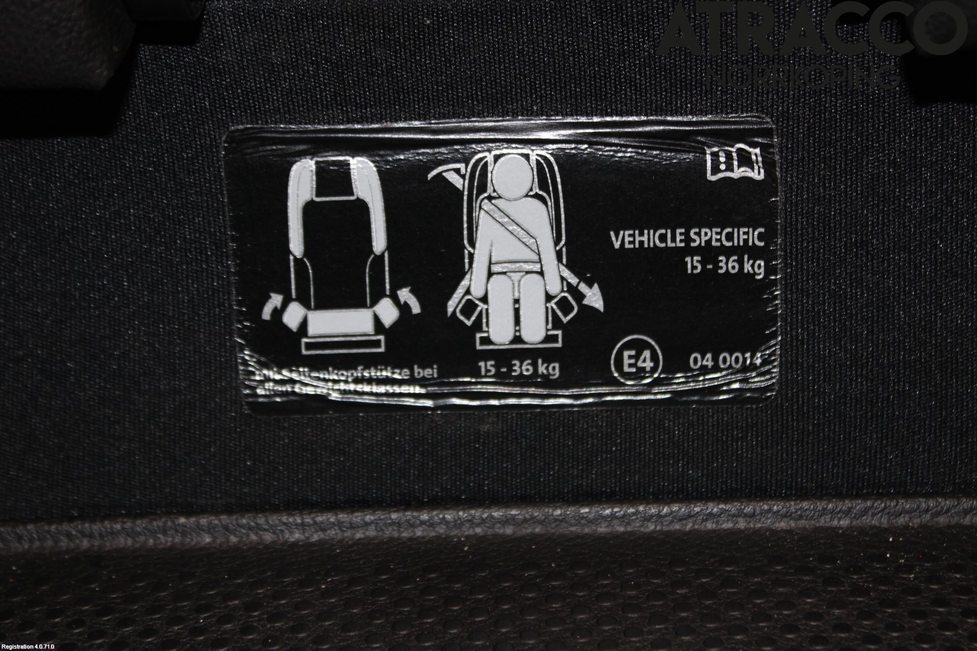 Volkswagen VW SHARAN 11- Innr Sete Bak (Enkel-Stol)