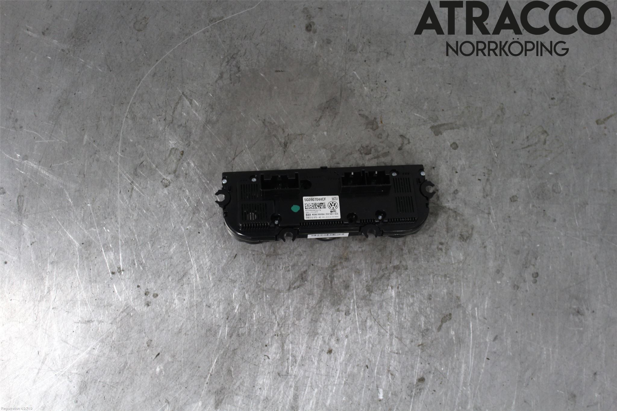 Volkswagen VW GOLF / E-GOLF VII 13-20 Varmeapparat Panel(Regulering)
