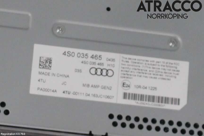 Audi R8 Stereo Forsterker