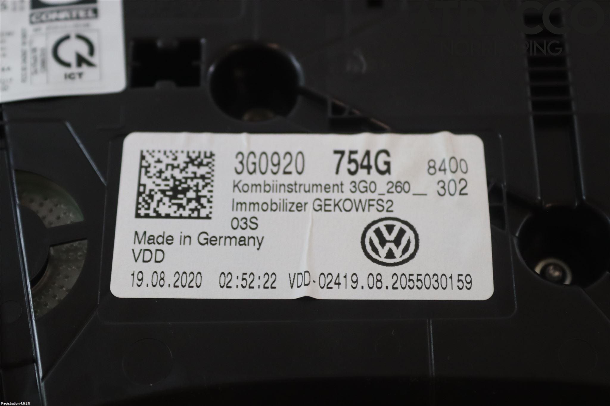 Volkswagen VW PASSAT 20-24 Instr Kombinert