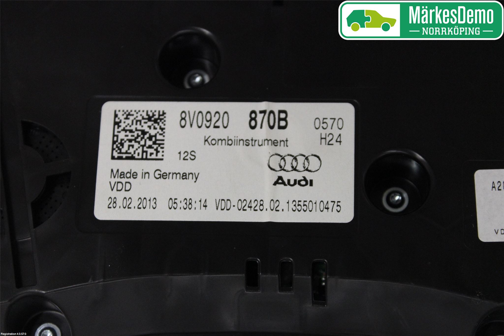 Audi A3/S3 8V 13-20 Instr Kombinert