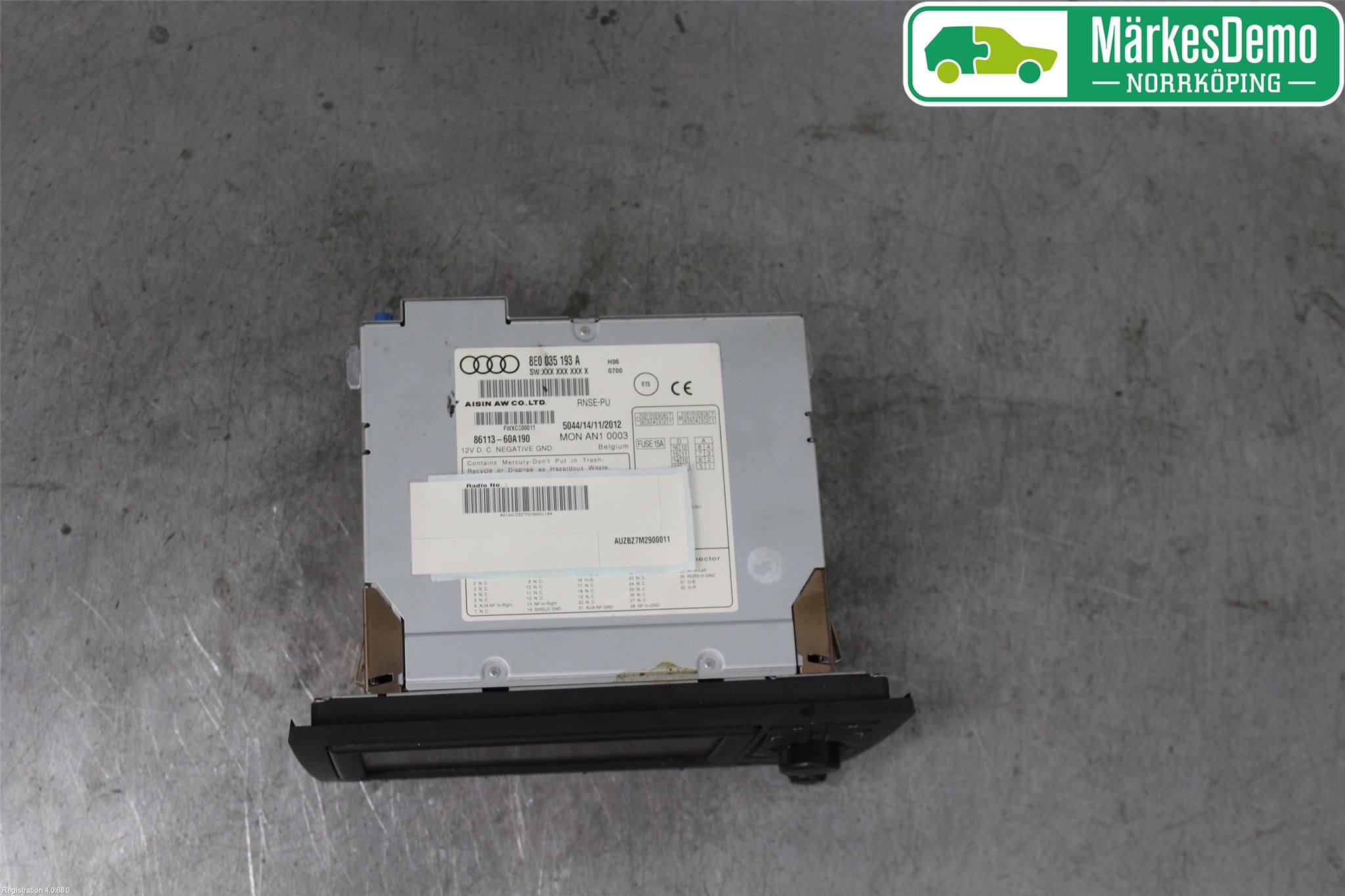 Audi A4/S4 05-07 Stereo Radio Med Cd