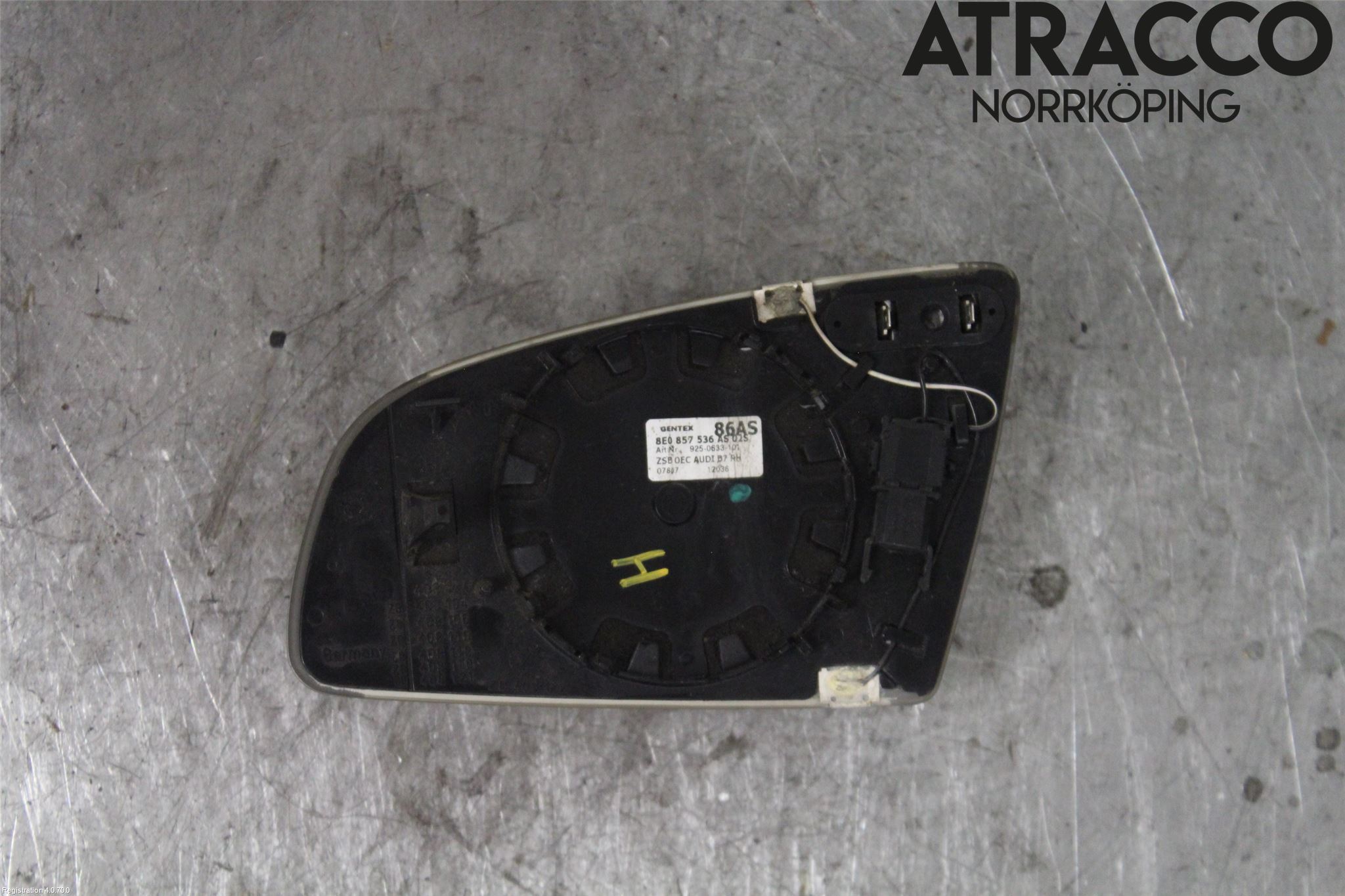 Audi A6/S6     05-11 Speil Glass H