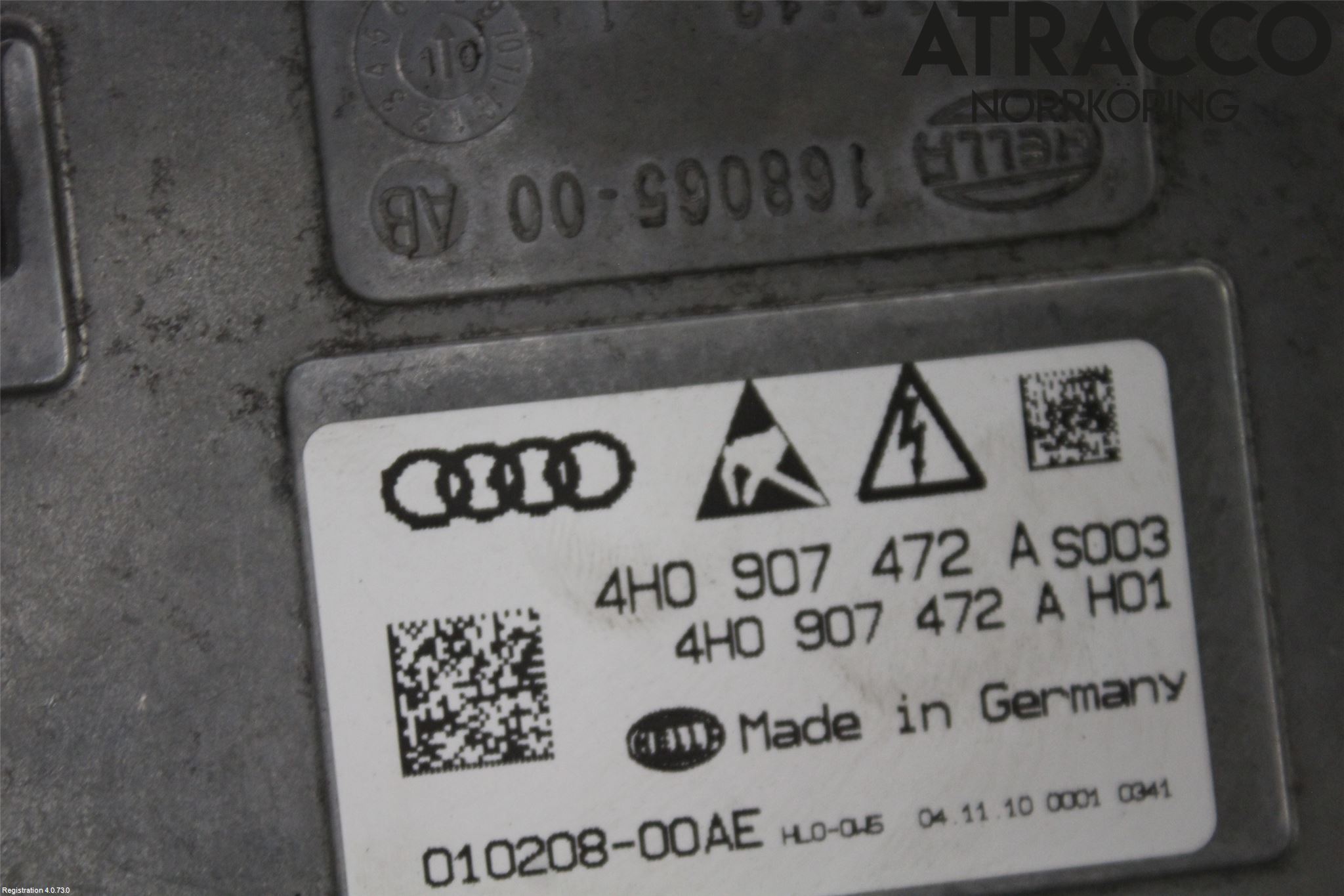 Audi A8/S8 4H 10-17 Styreenhet Xenon