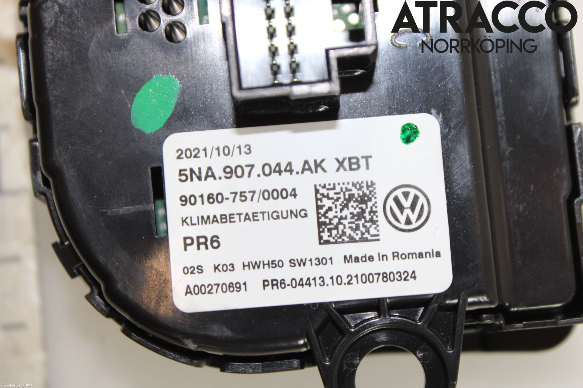 Volkswagen VW TIGUAN 16-24 Varmeapparat Panel(Regulering)