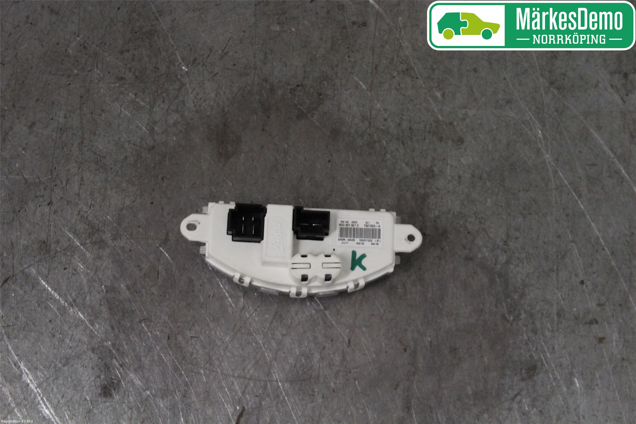 Volkswagen VW GOLF SPORTSVAN 15-20 Varmeapparat Viftemotstand