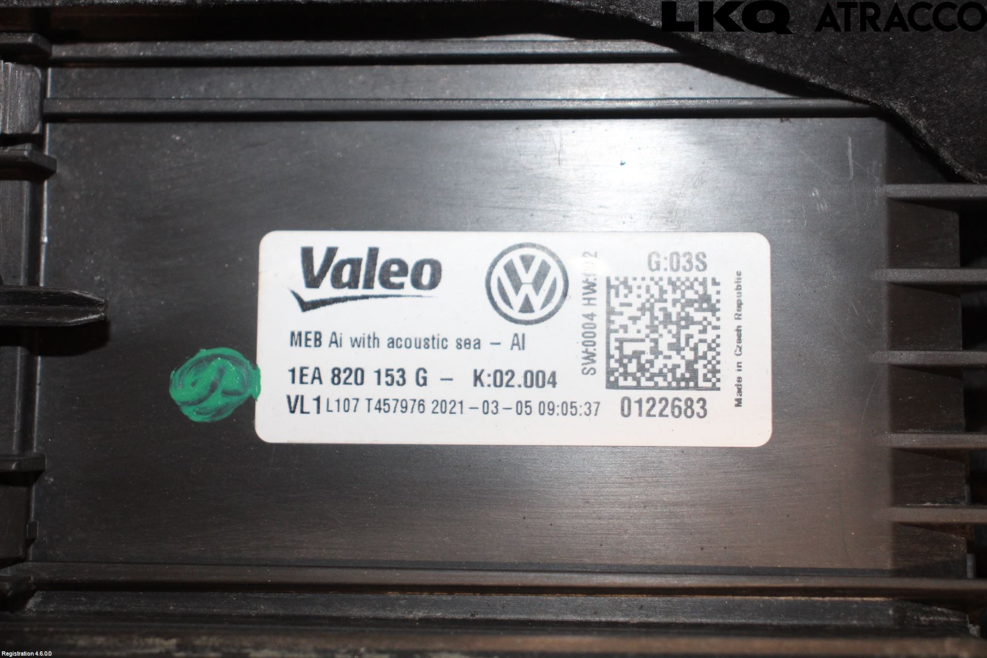 Volkswagen VW ID.4 21- Varmeapparat Register Komplett